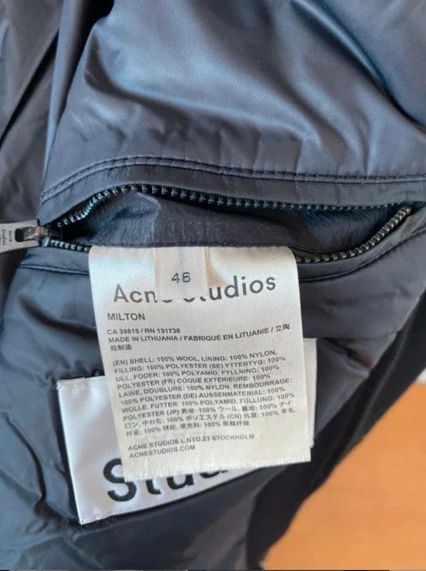 Acne Studios Acne Studios Parka Jacket Coat Black wool hood Size US S / EU 44-46 / 1 - 4 Thumbnail