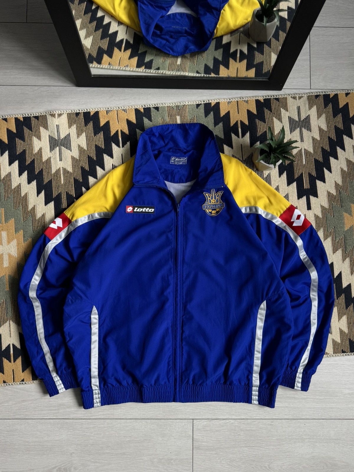 Lotto Sport Vintage Lotto Ukraine 2006-08 Soccer Jacket Blockcore Size US XXL / EU 58 / 5 - 1 Thumbnail