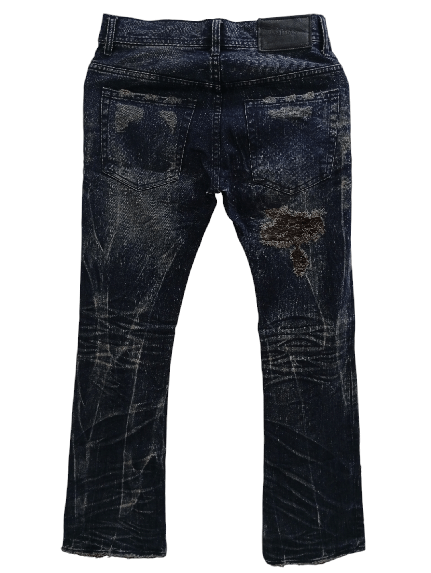 Japanese Brand × Vintage 🔥🔥Midas Patchwork Distressed Jeans Denim Size US 30 / EU 46 - 19 Thumbnail