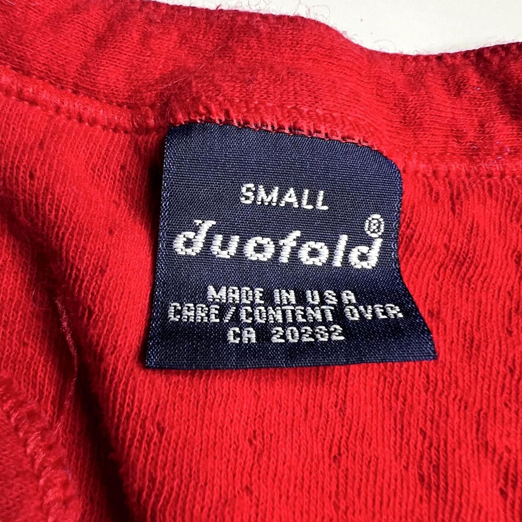 Vintage Duofold Long Johns Mens Small Red Thermal Union Suit One Piece USA Base Layer Size 36R - 3 Thumbnail