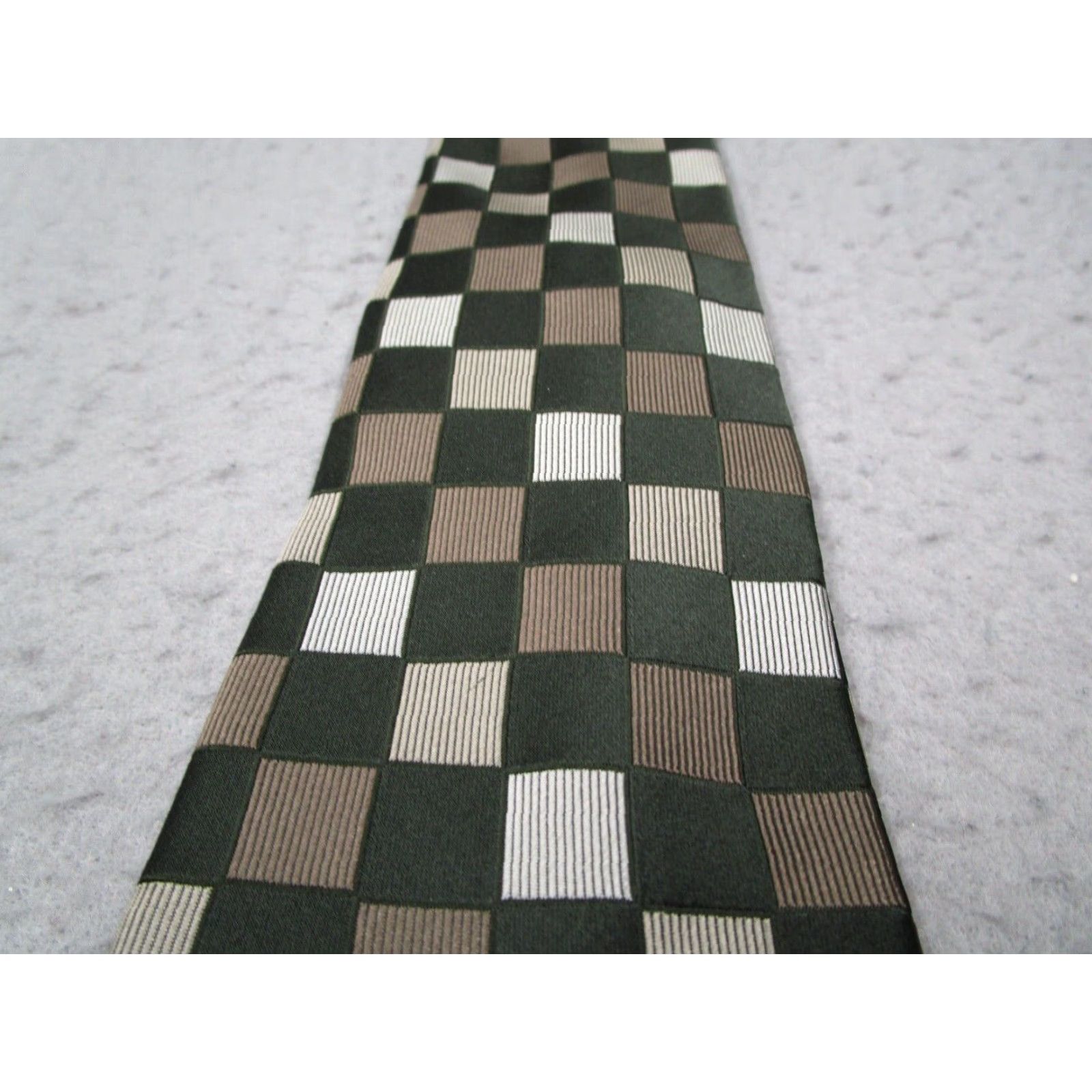 Vintage Donald J Trump Silk Tie Mens Black Gray Classic Size Designer Preppy Retro Mens Size ONE SIZE - 2 Thumbnail