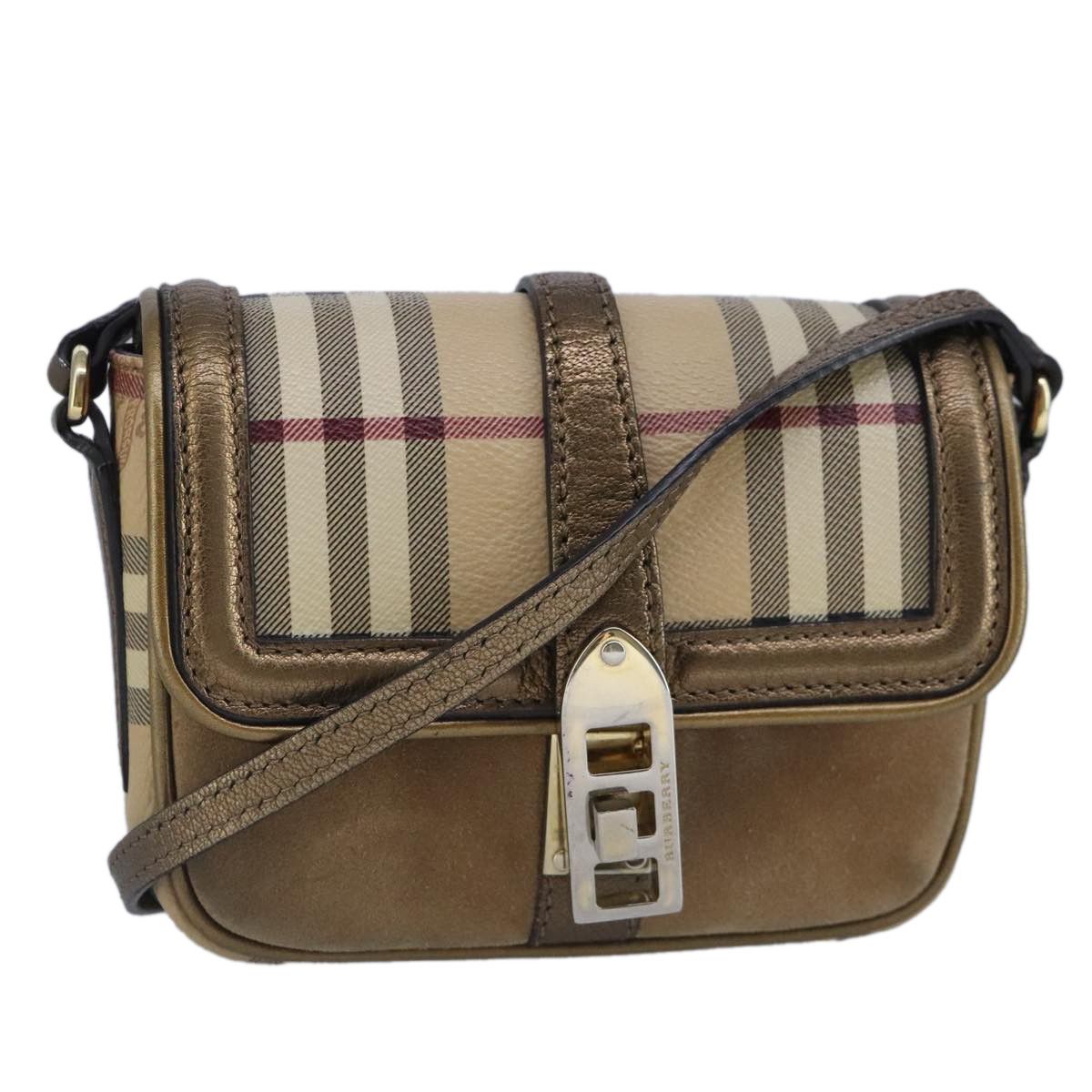 Burberry - Beige Leather Shoulder Bag (Pre-Owned) Size ONE SIZE - 1 Thumbnail