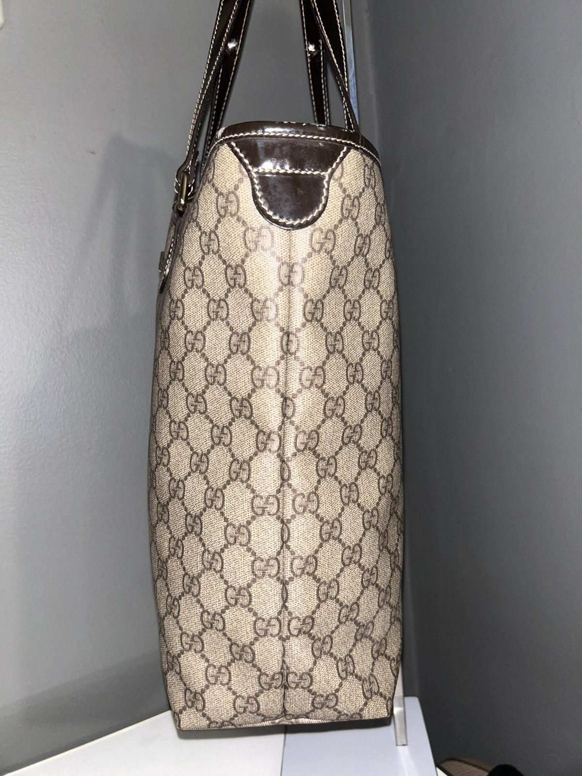 Gucci Gucci GG Supreme Coated Canvas Medium Tote bag Size ONE SIZE - 7 Thumbnail