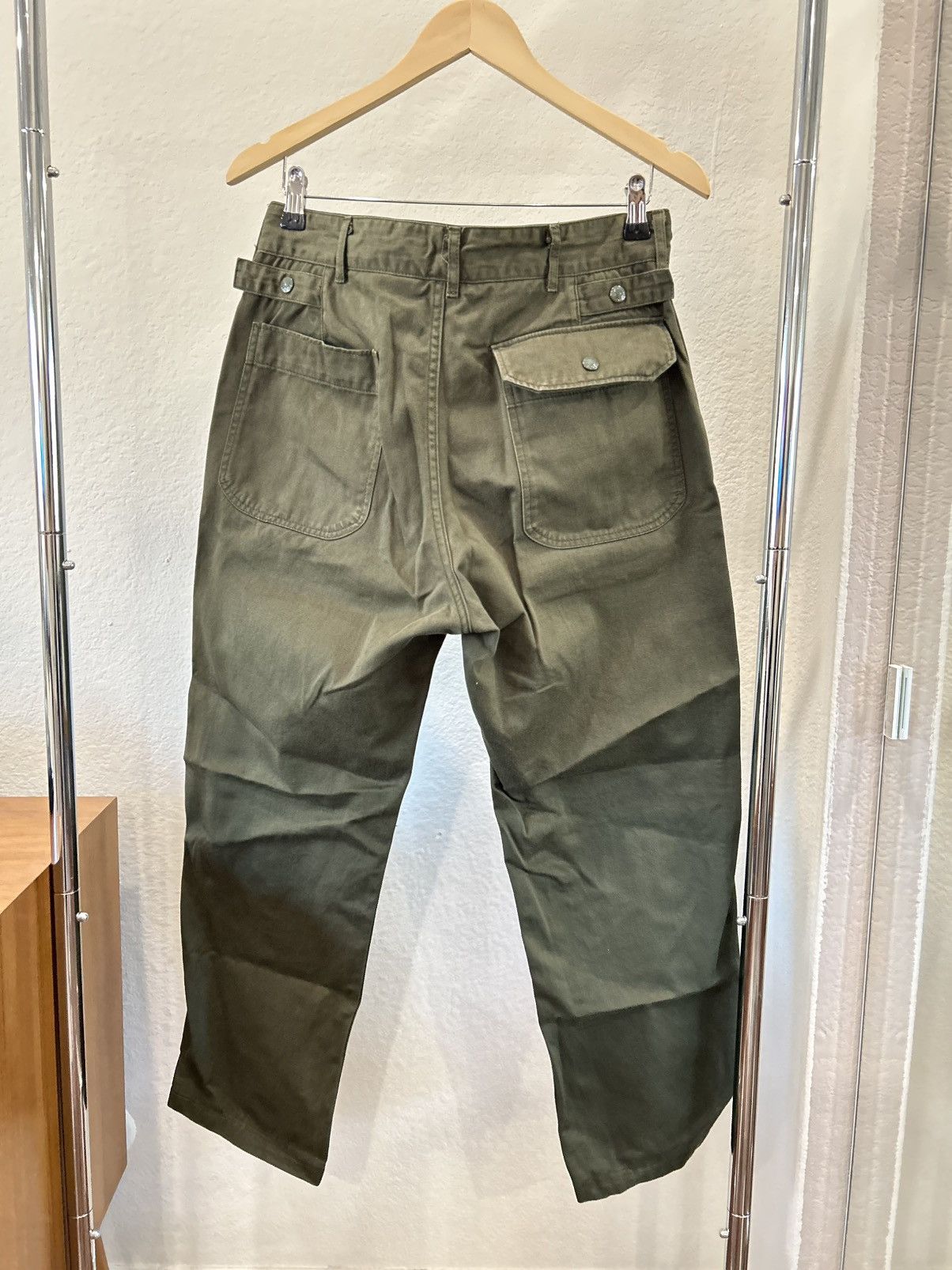 Engineered Garments Hemmed FW15 Ground Pant in Olive Twill size 32 Size US 32 / EU 48 - 3 Thumbnail