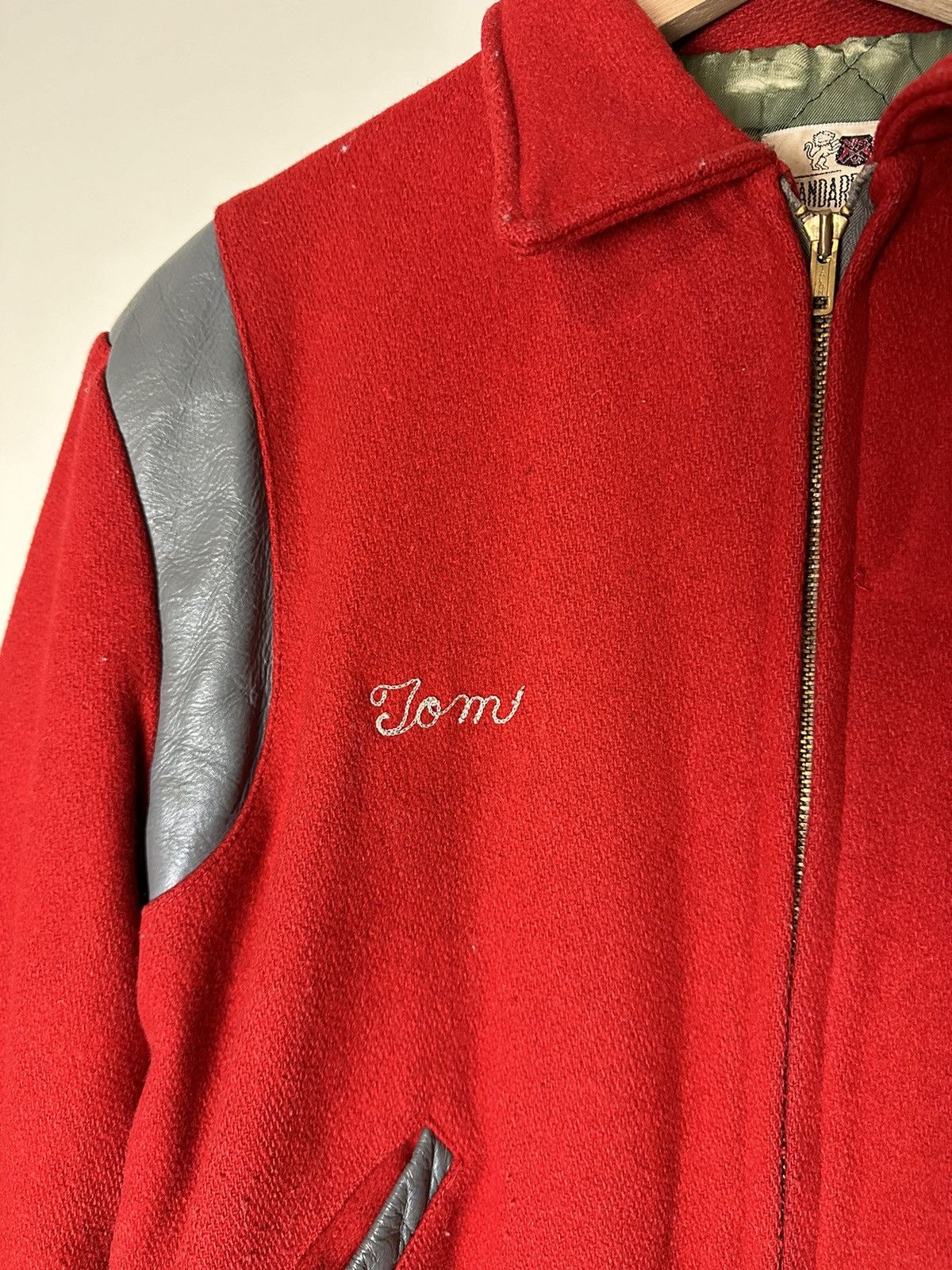 Vintage Vintage 1970s Chain Stitched Varsity Jacket Large Size US L / EU 52-54 / 3 - 4 Thumbnail