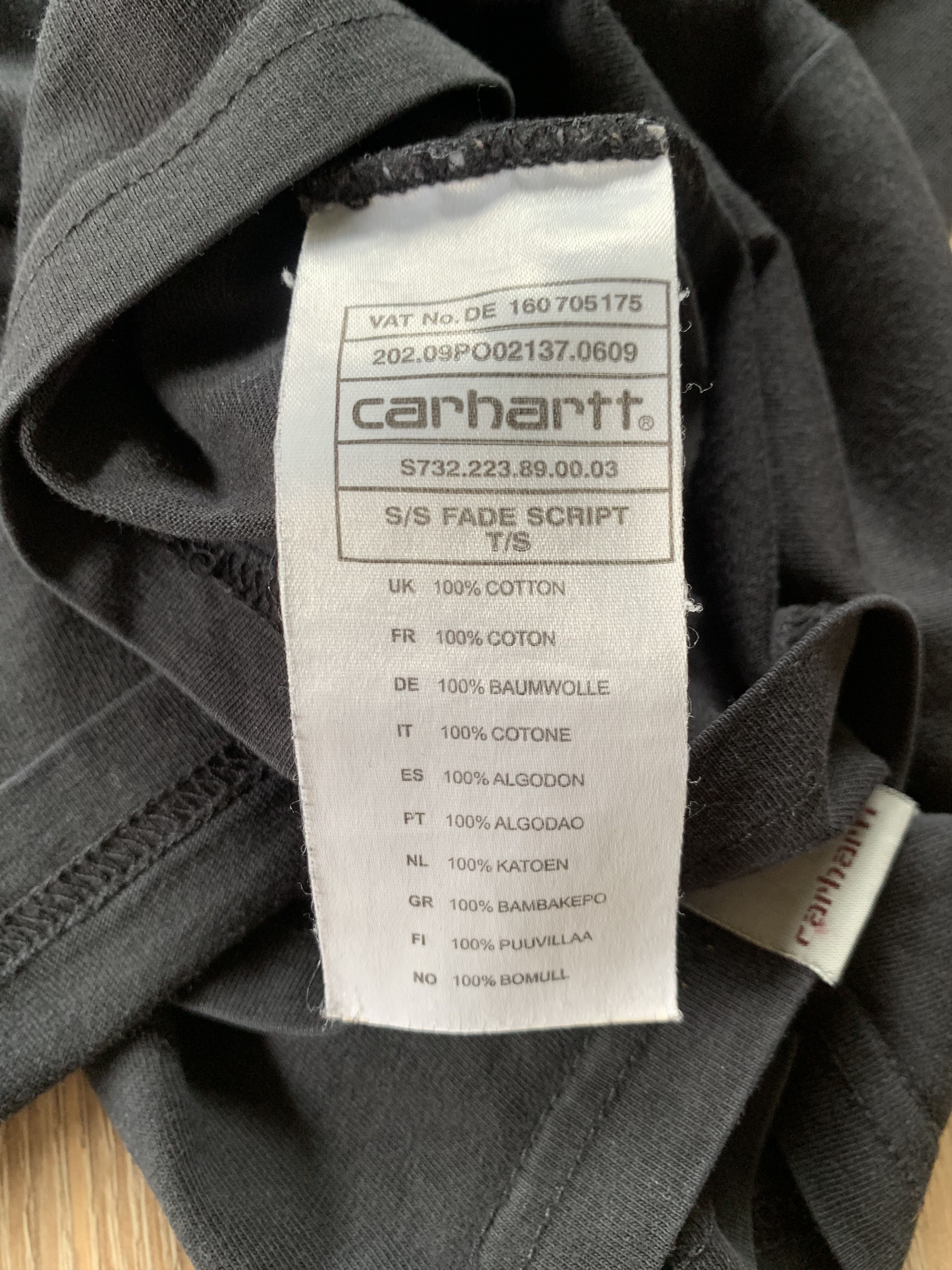 Carhartt × Vintage Vintage Carhartt Fade Script Multi Logo Cotton T-Shirt Size US XL / EU 56 / 4 - 7 Thumbnail