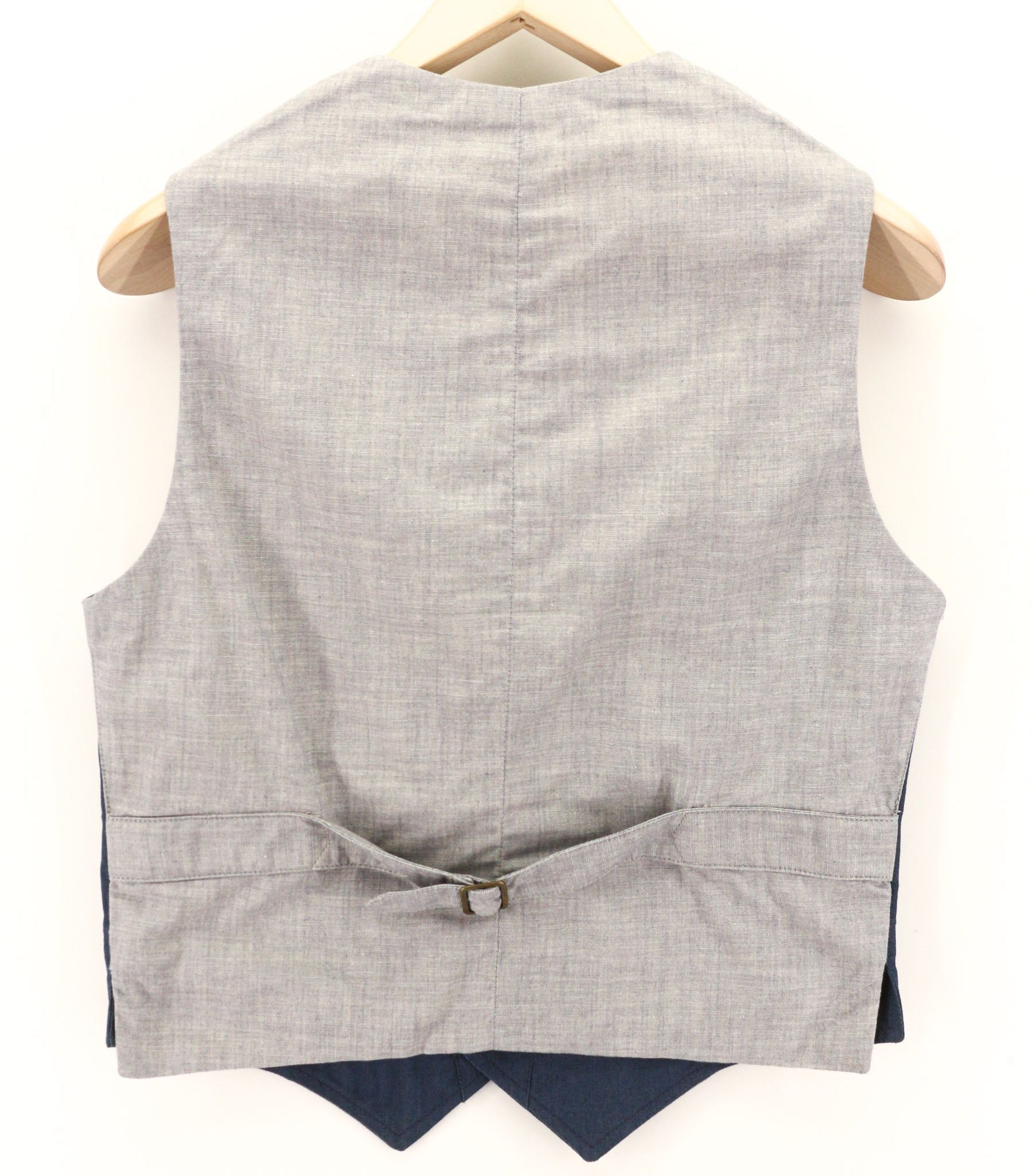 Nudie Jeans S Organic Cotton Patch Pockets Logo Blue Vest 80721 Size US S / EU 44-46 / 1 - 2 Thumbnail