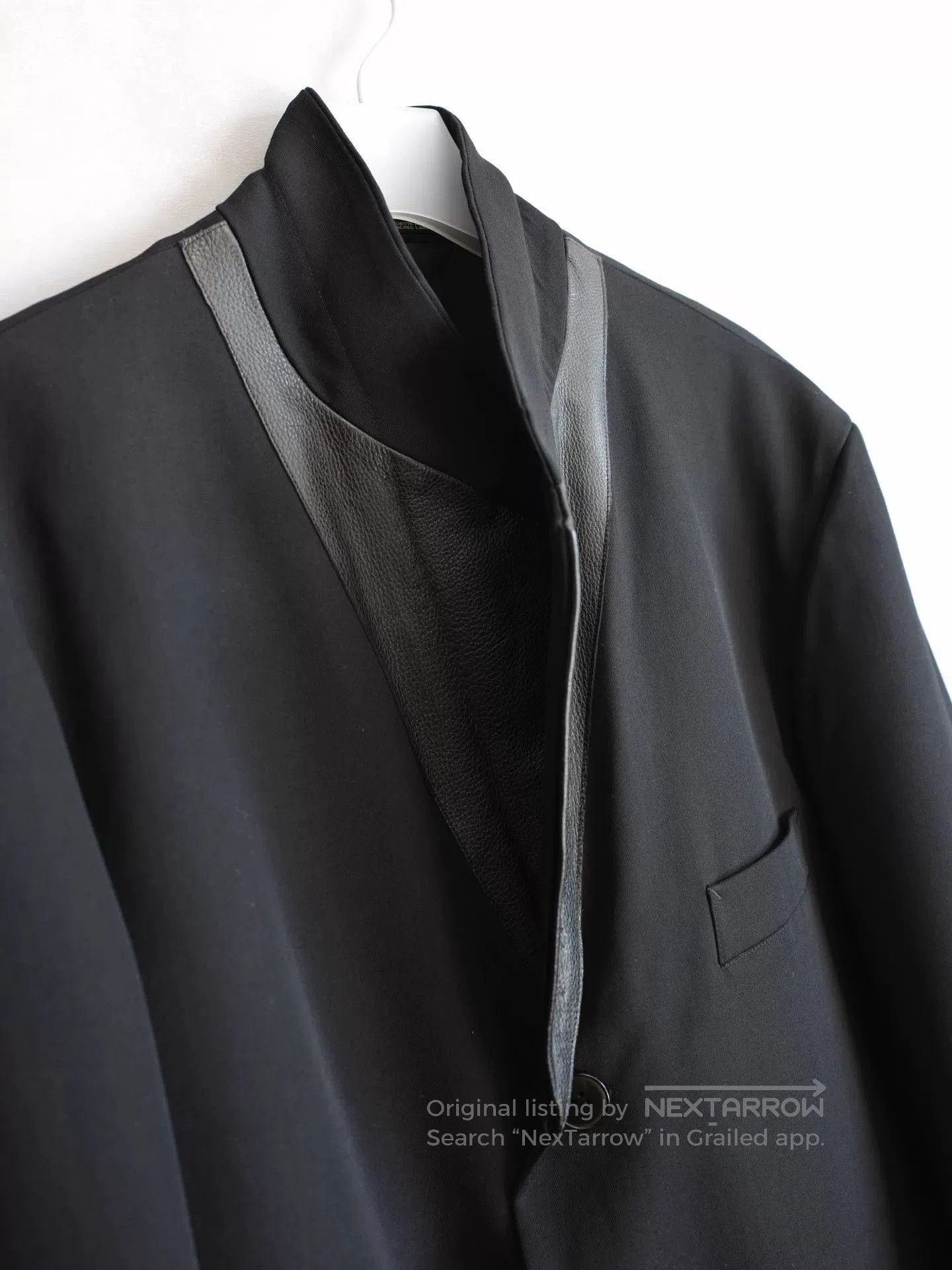 Yohji Yamamoto Yohji Yamamoto Leather Patch Jacket. Size US S / EU 44-46 / 1 - 4 Thumbnail