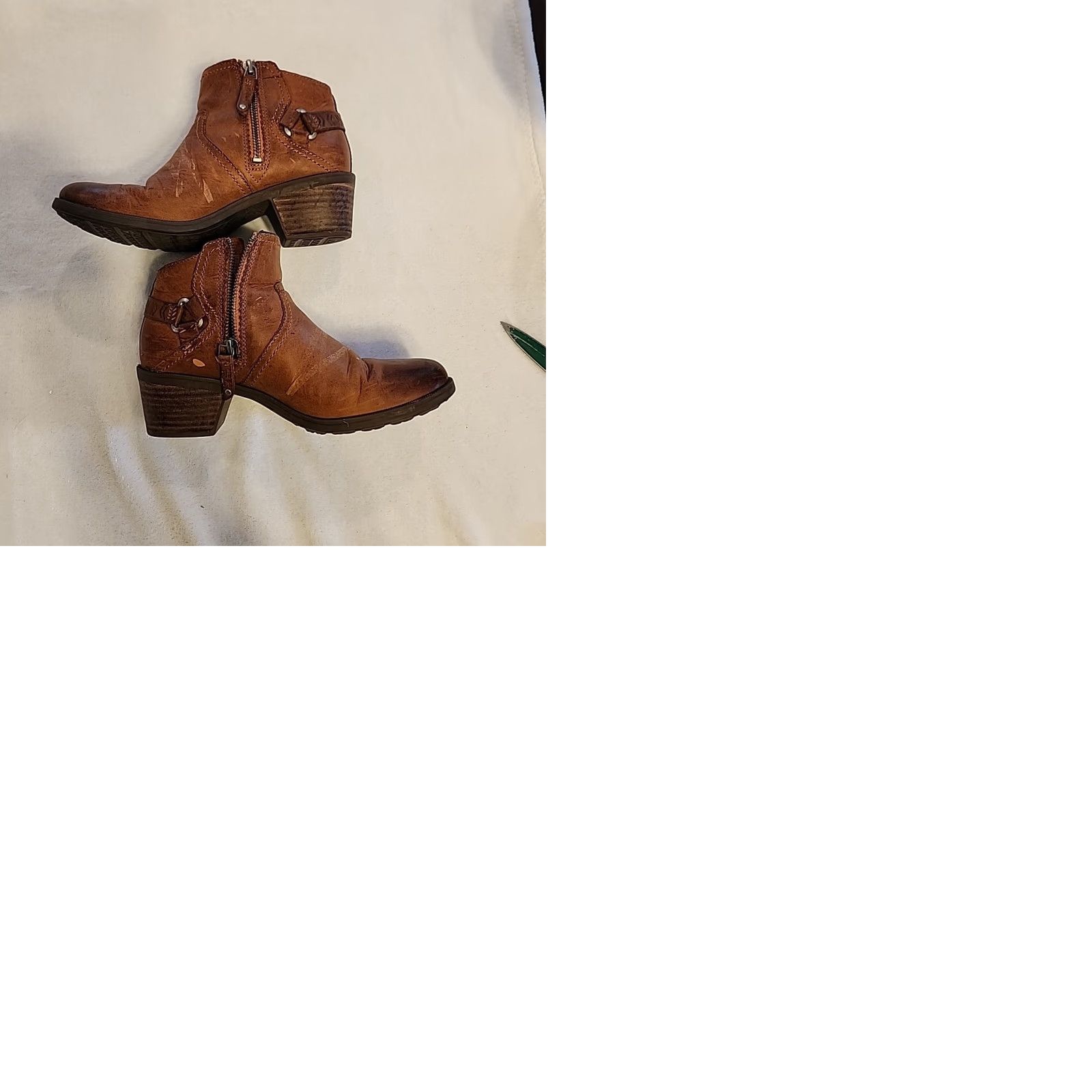 Teva Teva Boots Womens Ankle Boot Brown Leather Waterproof Zip 7.5 US 38.5 EU Style 1012462 Size US 8 / IT 38 - 11 Thumbnail