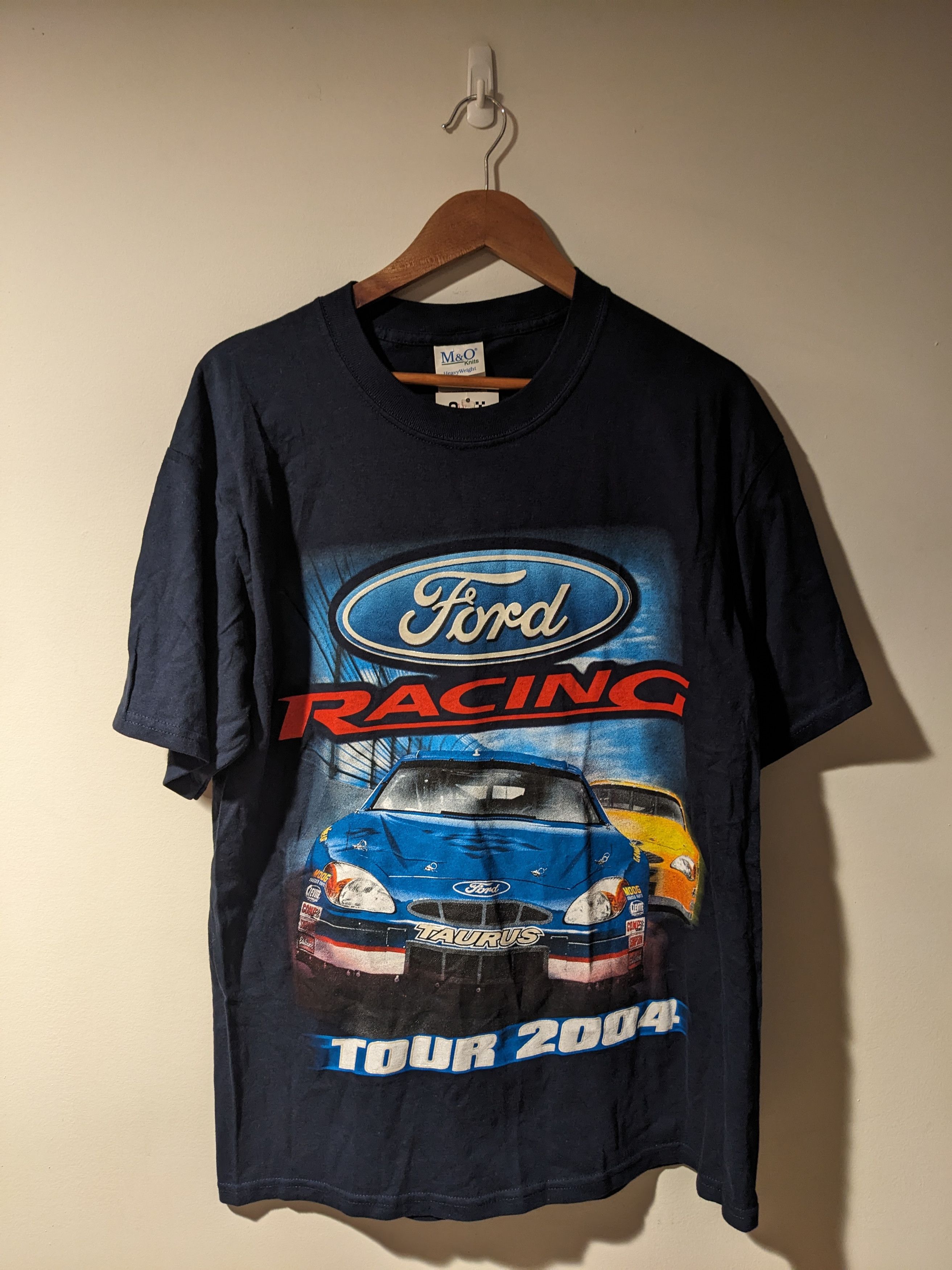 NASCAR × Vintage Vintage 2004 Ford Taurus Racing Nascar Blue Large T-Shirt Size US L / EU 52-54 / 3 - 1 Thumbnail