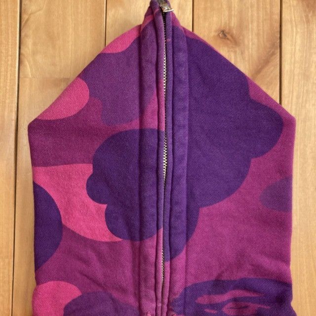 Bape BAPE Giant Purple Camo Full Zip Hoodie a bathing ape NIGO Size US M / EU 48-50 / 2 - 3 Thumbnail