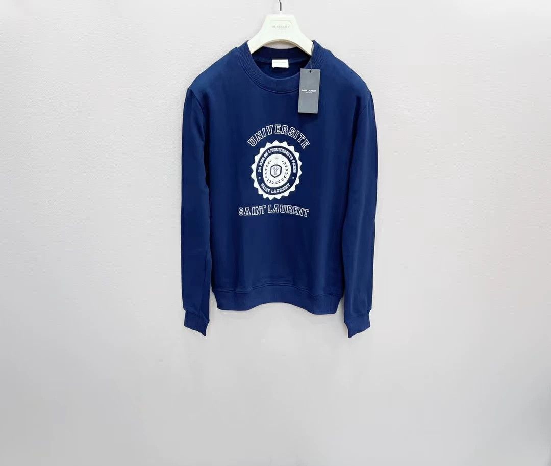 Saint Laurent Paris Saint Laurent Men's UNIVERSITE Logo Sweatshirt Size US M / EU 48-50 / 2 - 1 Thumbnail