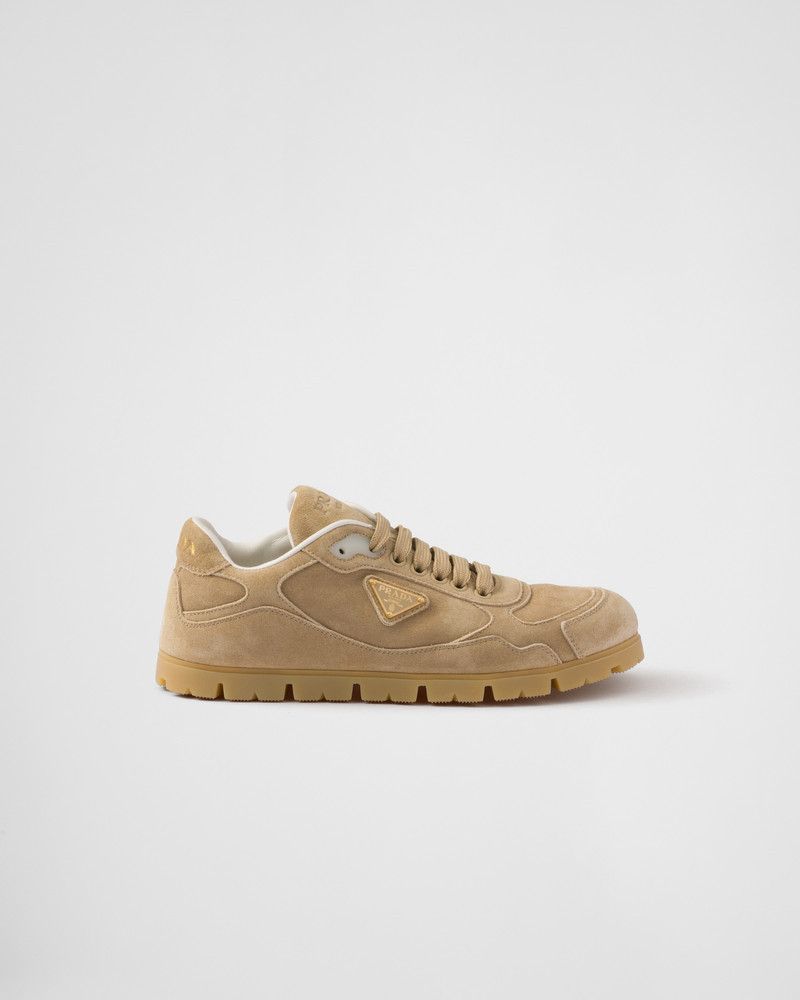 Prada o1B3y1r0526 Faded Suede Sneakers in Brown Size US 8 / IT 38 - 1 Thumbnail
