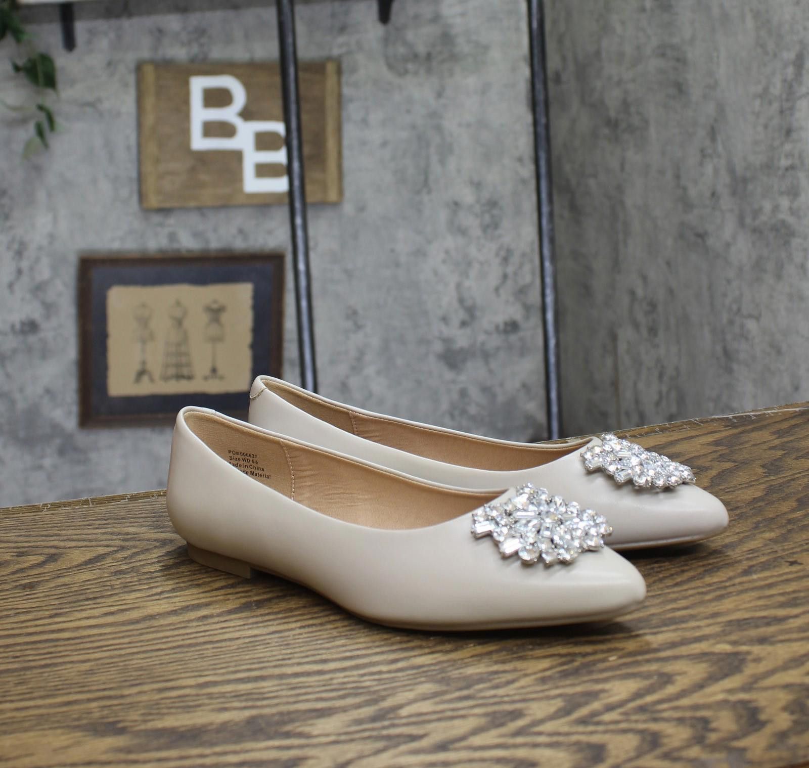 Other Nwt Journee Collection Jeweled Flats Renzo-wd Gray 5.5w Size US 5.5 / IT 35.5 - 1 Thumbnail