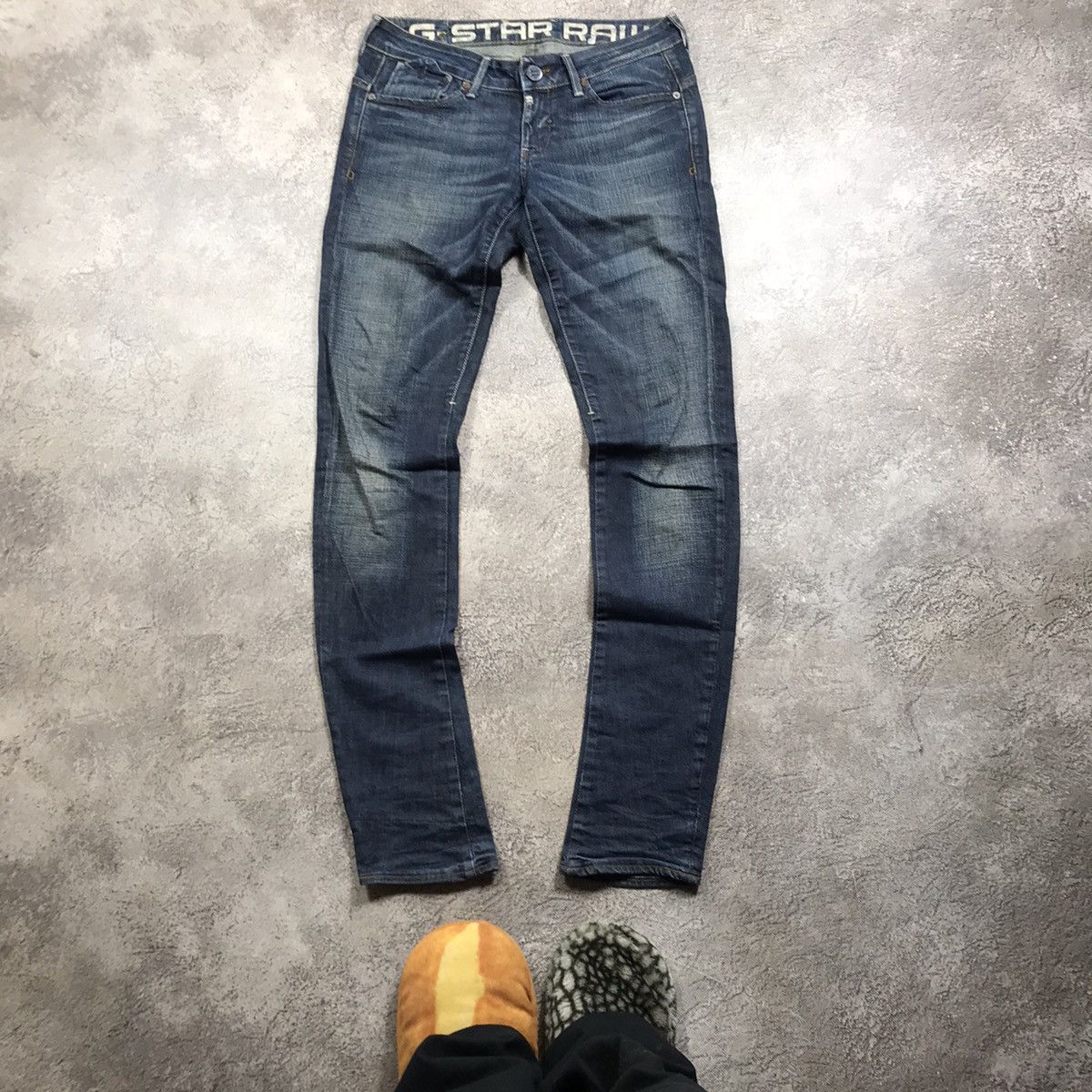 Vintage Vintage 90s G-Star Distressed Flared Jeans Grunge Low Rise 3 Size US 30 / EU 46 - 2 Thumbnail