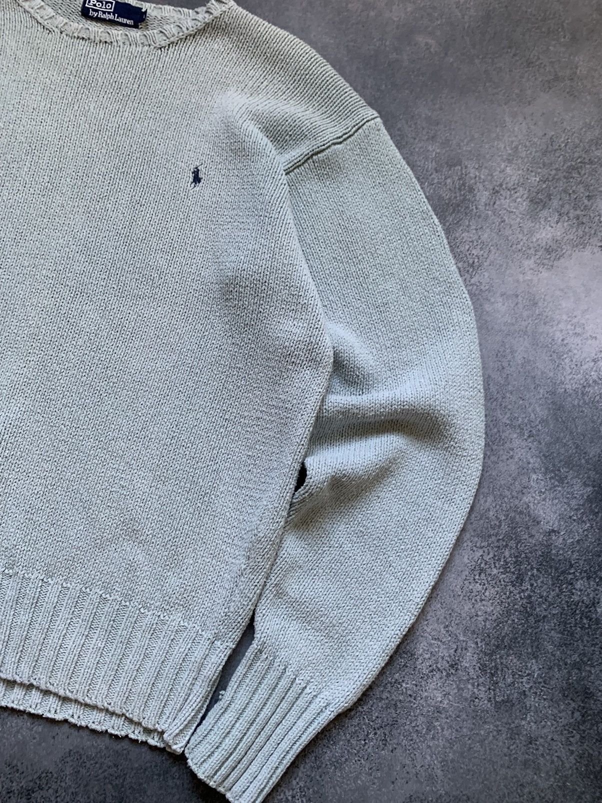 Polo Ralph Lauren × Vintage Vintage Polo Ralph Lauren Knit Crewneck Sweater Size US L / EU 52-54 / 3 - 2 Thumbnail