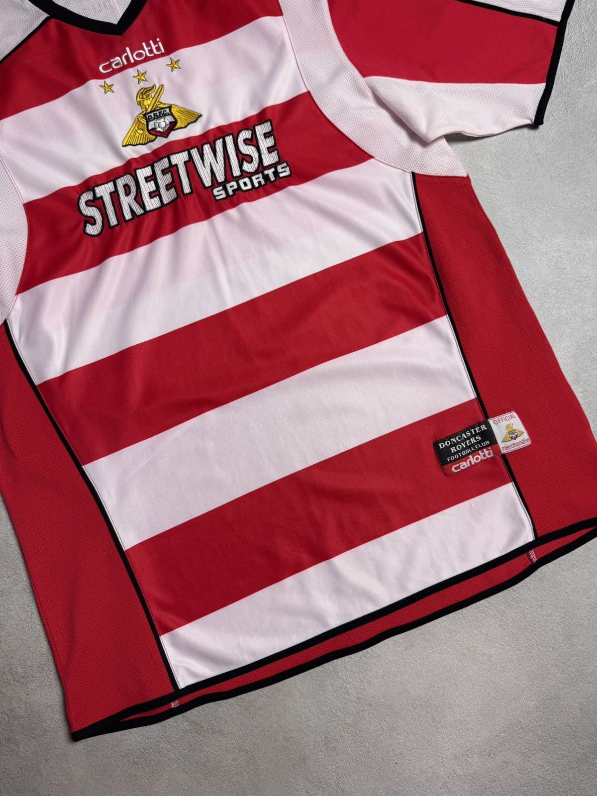 Vintage Doncaster Rovers 2005 2006 Home Shirt Soccer Jersey Carlotti Size US XL / EU 56 / 4 - 4 Thumbnail