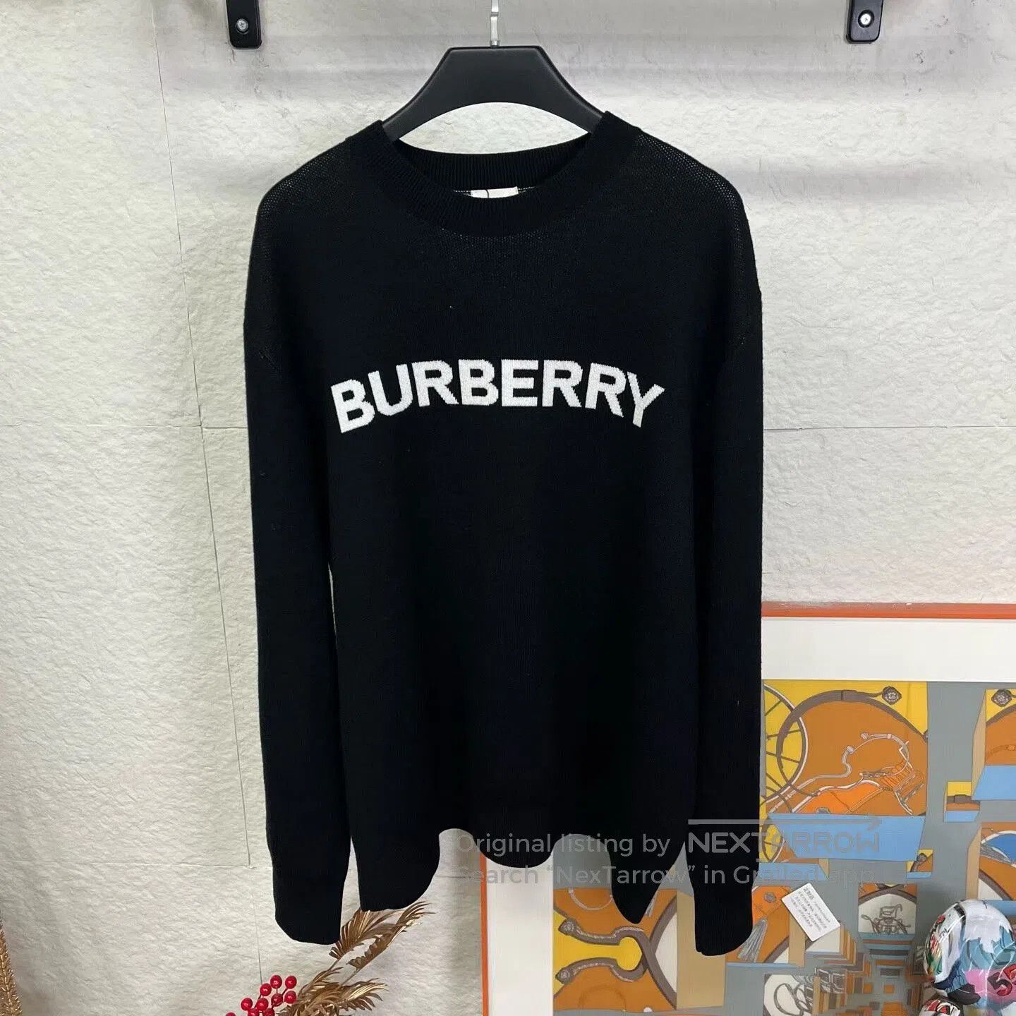 Burberry black burberry logo sweater for men. Size US M / EU 48-50 / 2 - 1 Thumbnail
