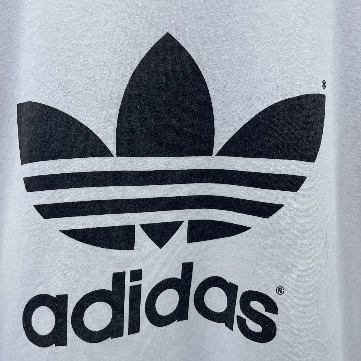 Adidas × Vintage 1990s Adidas Big Logo Double Sided Graphic T Shirt Size US L / EU 52-54 / 3 - 2 Thumbnail