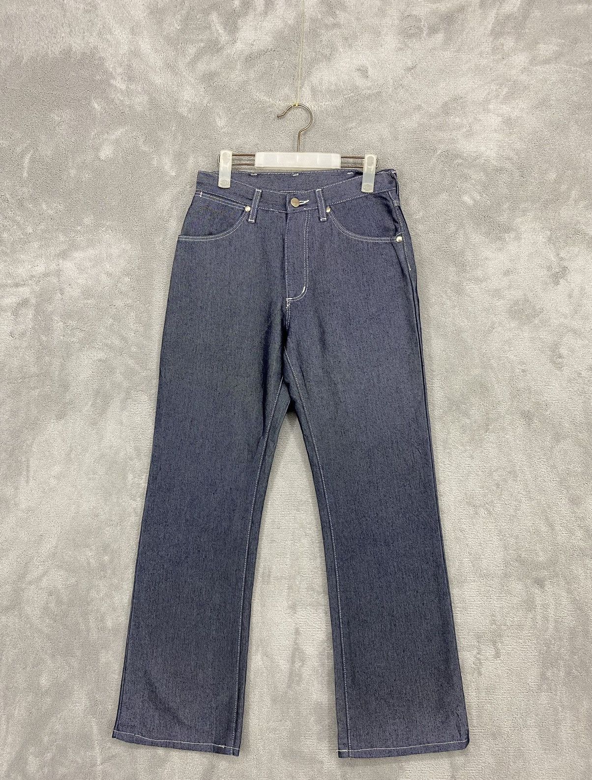 Japanese Brand × Wrangler 💥 Wrangler Blue Denim Rare Design Size US 29 - 3 Thumbnail