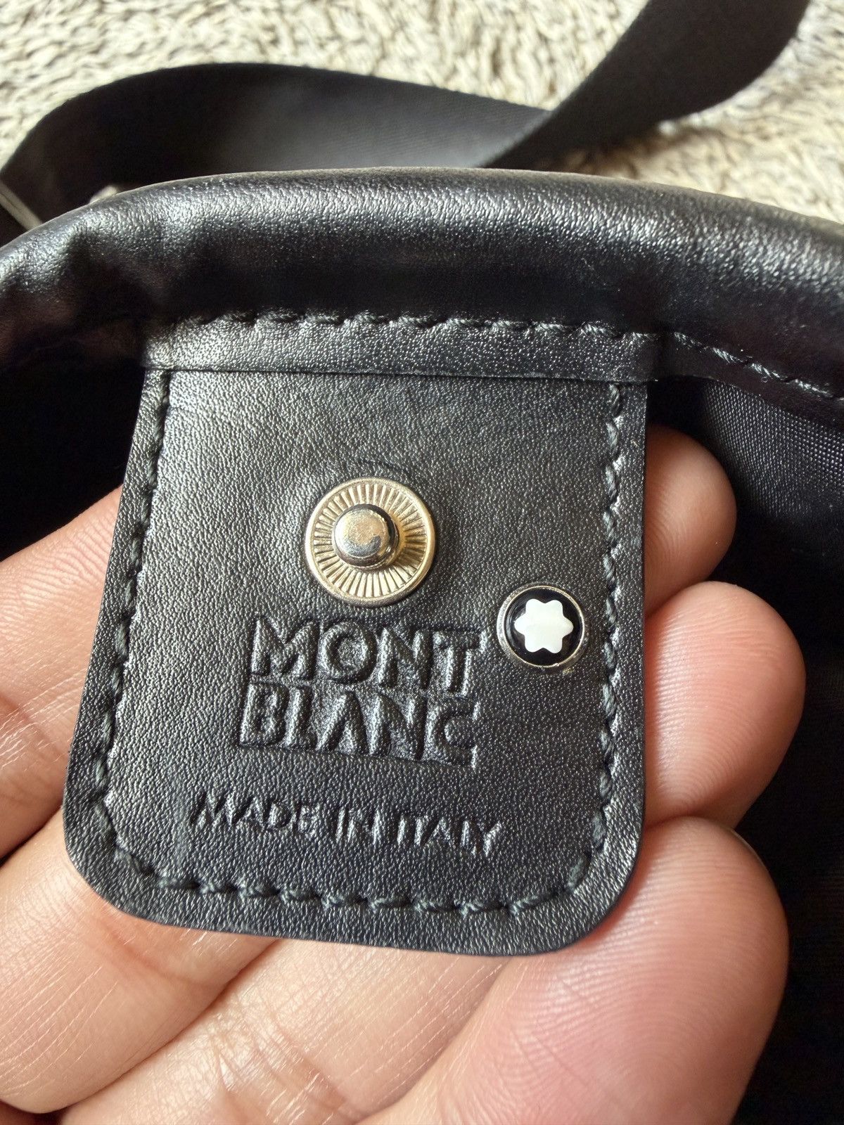 Montblanc Montblanc Meisterstuck Star Leather Nylon Shoulder Bag Size ONE SIZE - 12 Thumbnail