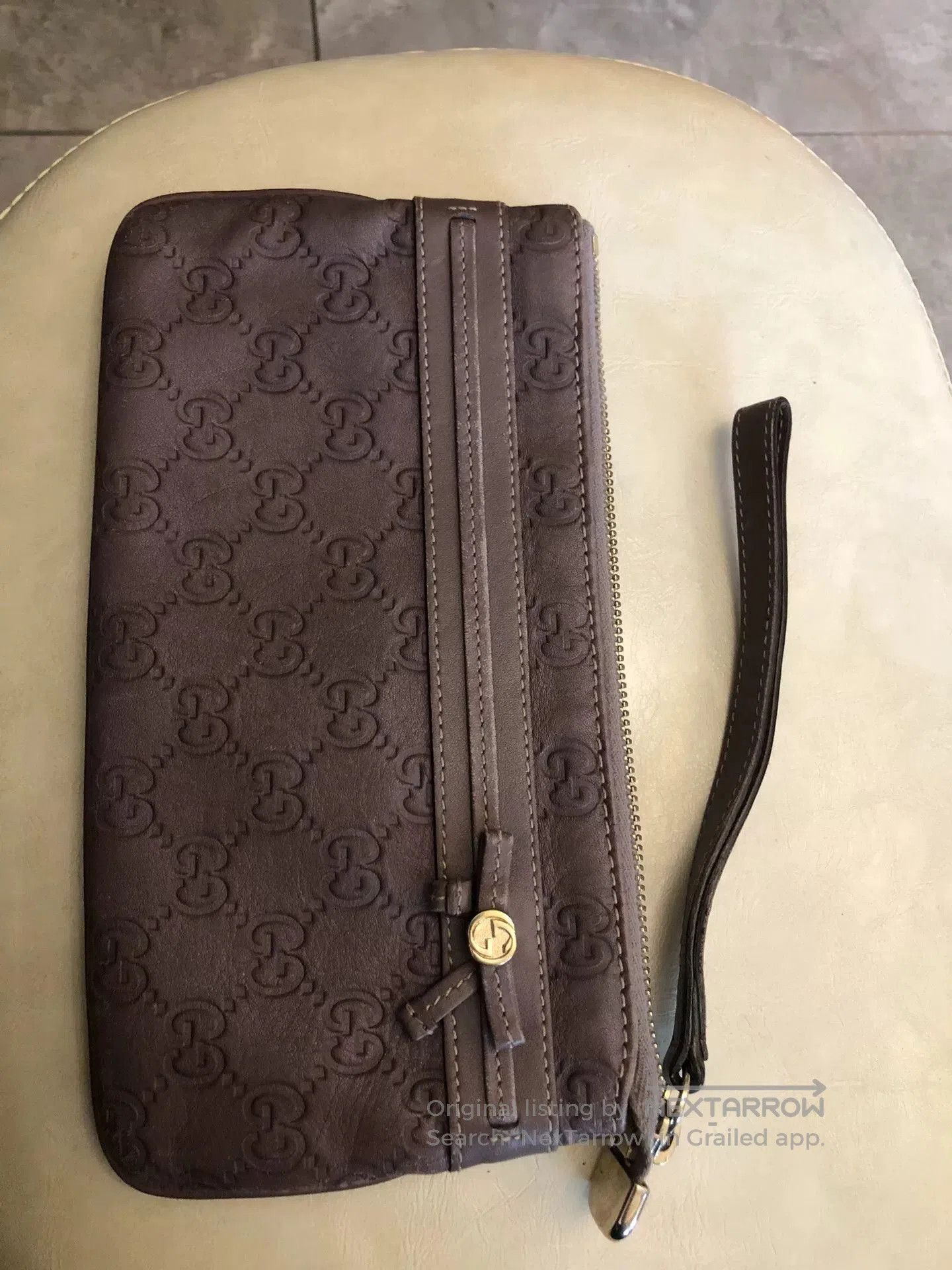 Gucci Gucci Leather Clutch Wristlet Bag. Size ONE SIZE - 1 Thumbnail