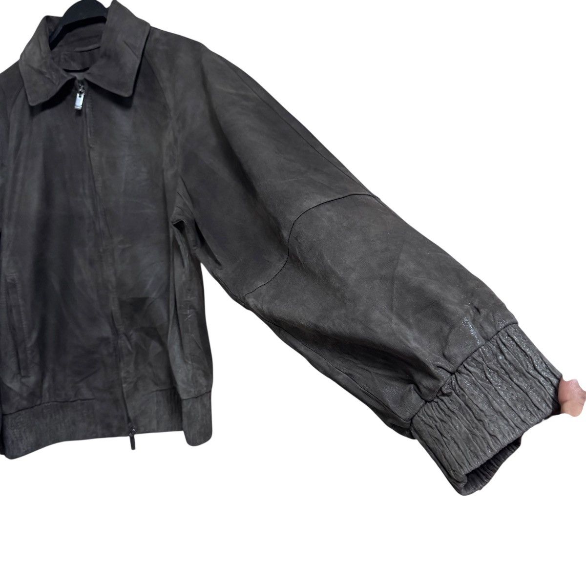 Max Mara Max Mara Bomber Leather Jacket Size S / US 4 / IT 40 - 7 Thumbnail