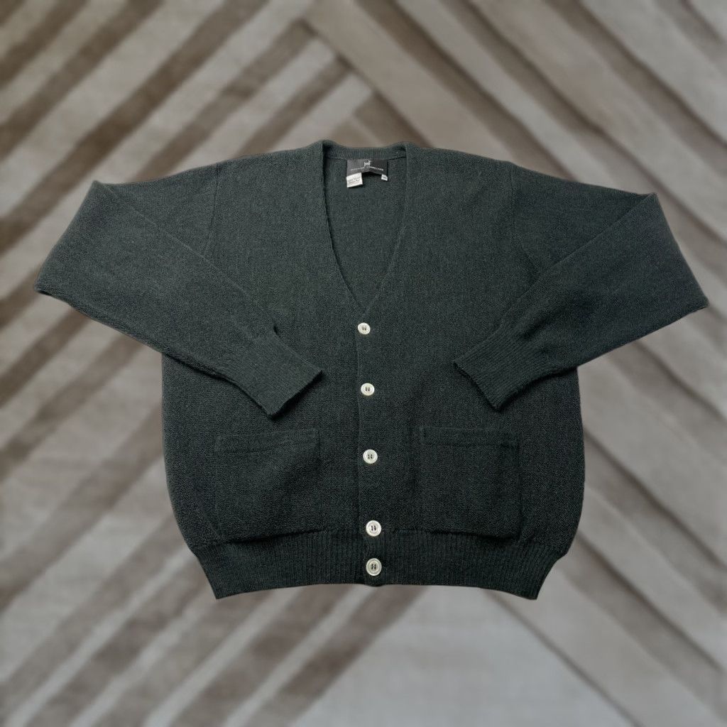 Vintage VINTAGE Peruvian Connection Cardigan Sweater Green Men M 80s 100% Alpaca Long Sleeve V-Neck Knit Size US M / EU 48-50 / 2 - 1 Thumbnail