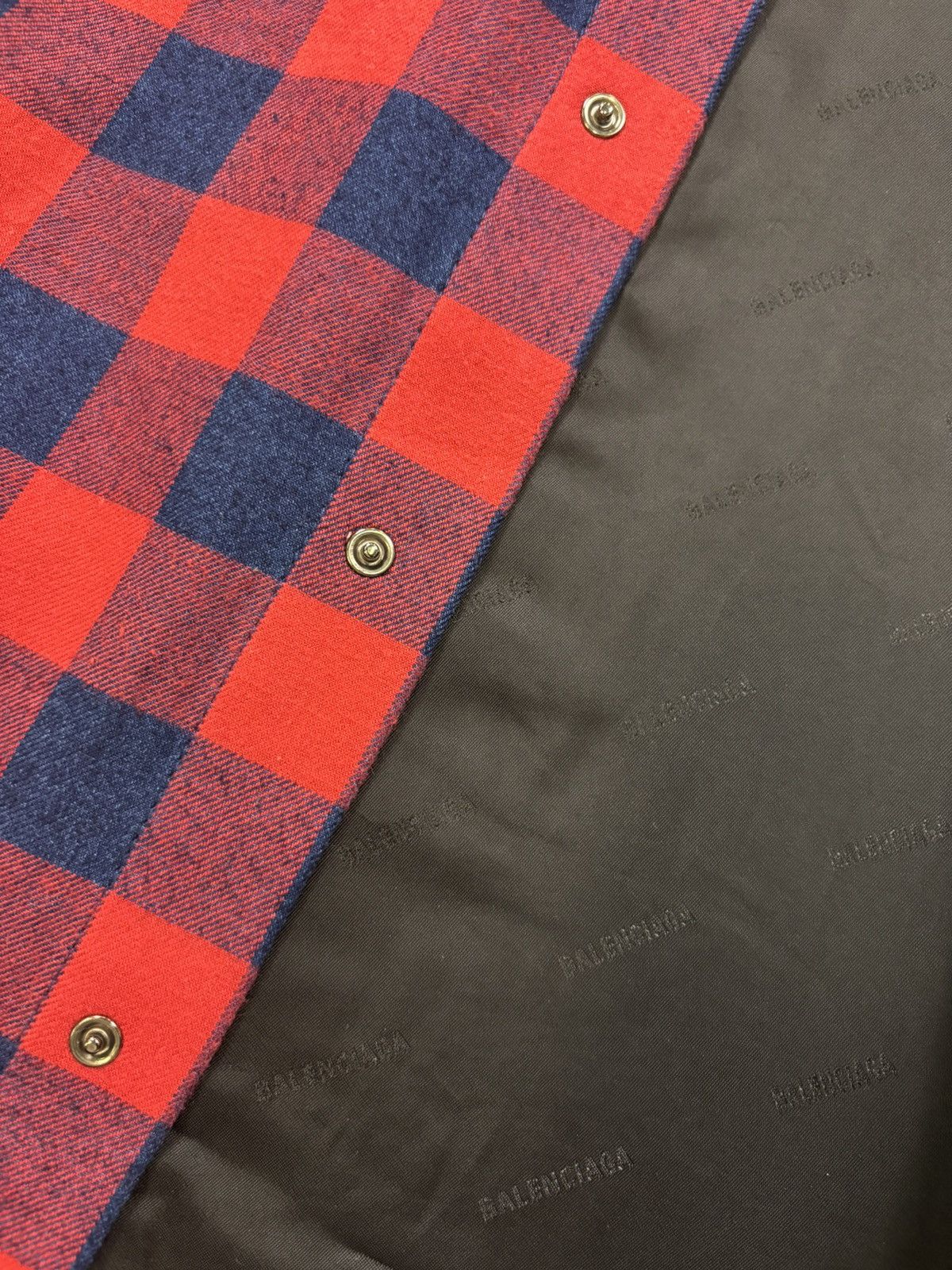 Balenciaga Balenciaga Unifit Flannel Hybrid Gingham Check Jacket Size US M / EU 48-50 / 2 - 8 Thumbnail