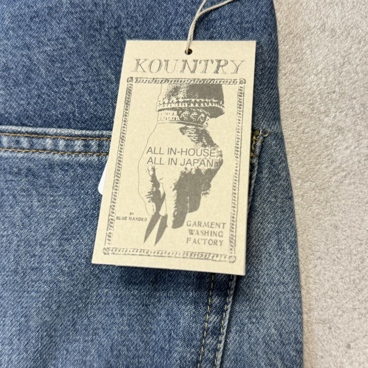 Kapital Kountry Kapital Kountry Bone Denim Shorts Pants Size US 34 / EU 50 - 5 Thumbnail