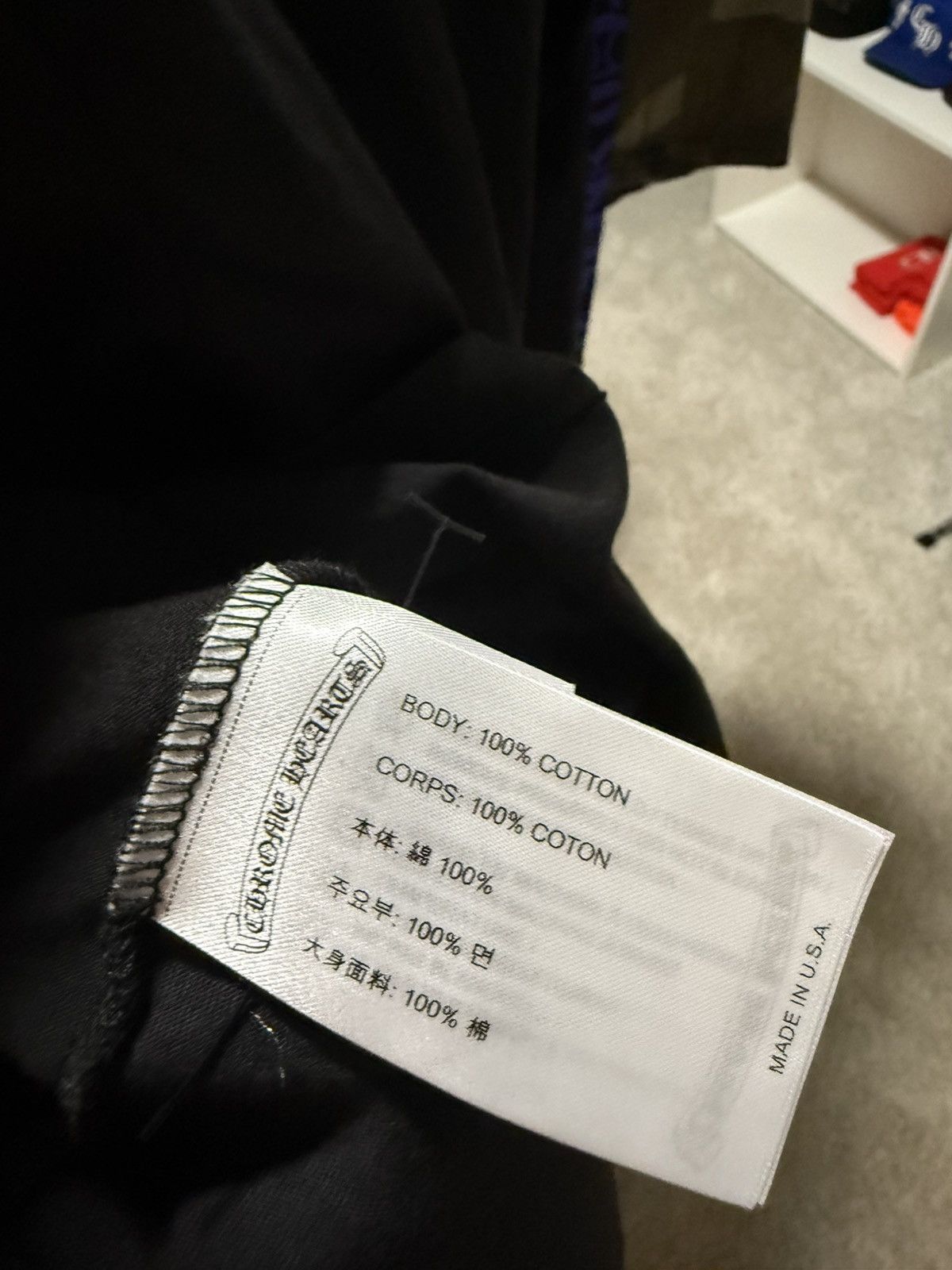 Chrome Hearts Chrome Hearts 1988 Black Blue Neck Logo Longsleeve Size US L / EU 52-54 / 3 - 4 Thumbnail