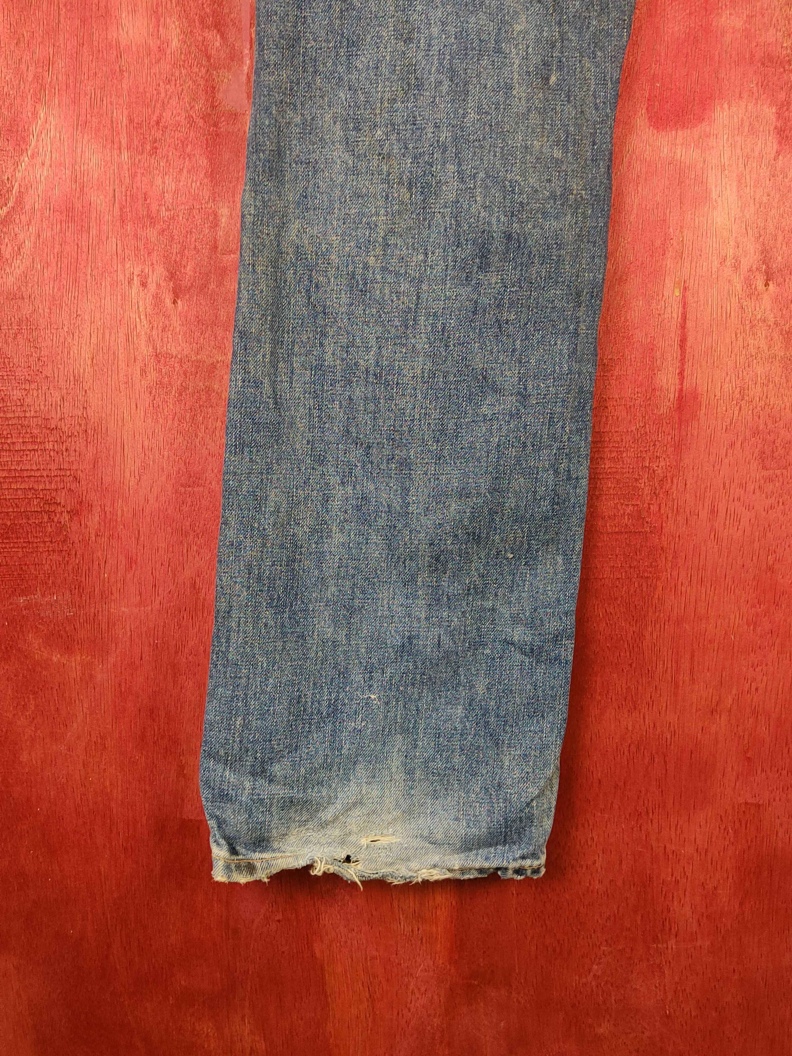 Levi's Levi's Dark Blue Faded Distressed Ripped Jeans #S1836 Size US 28 / EU 44 - 9 Thumbnail