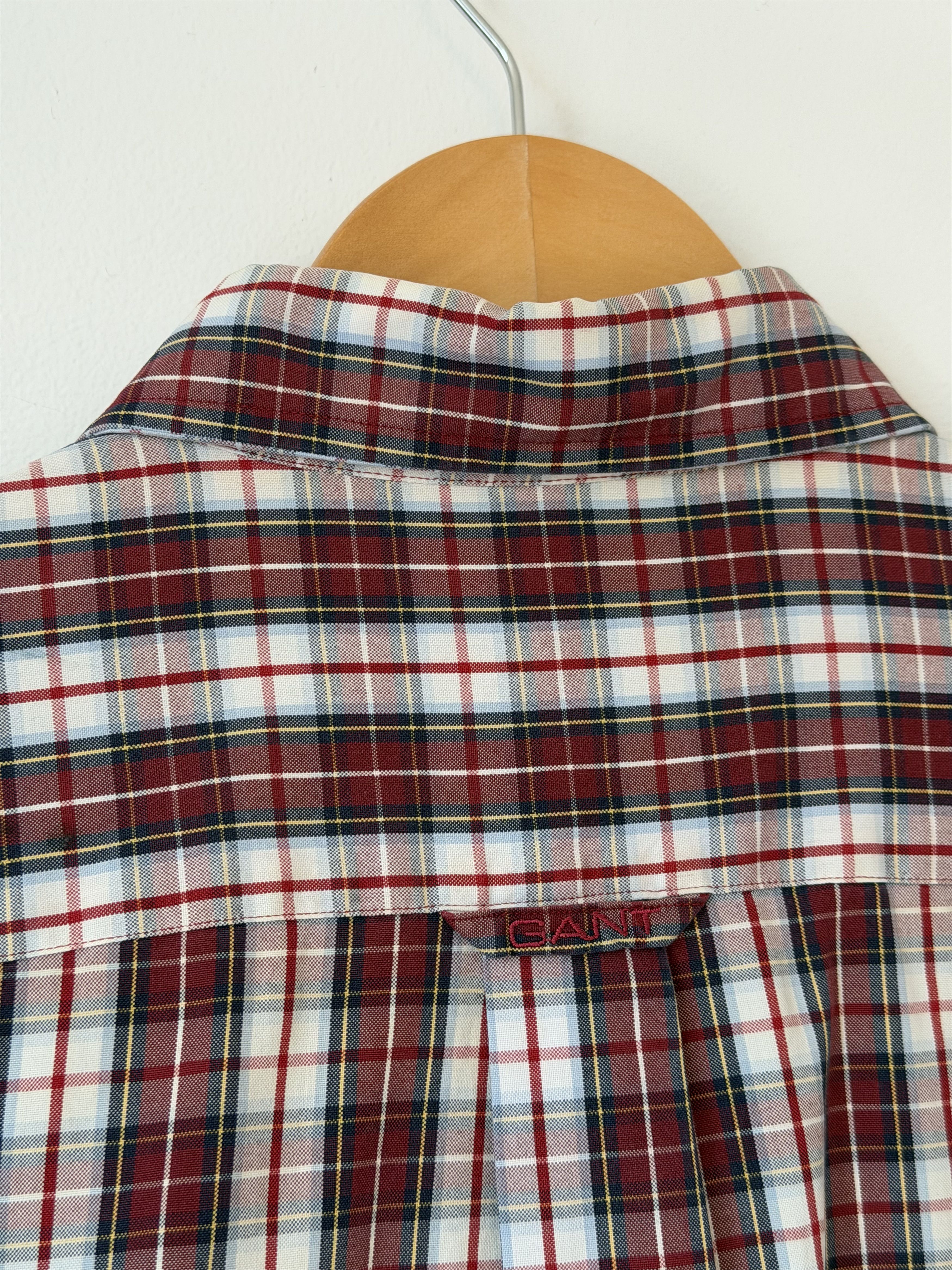 Gant GANT Rugger Plaid Button Down Shirt Medium Red Navy Size US M / EU 48-50 / 2 - 8 Thumbnail