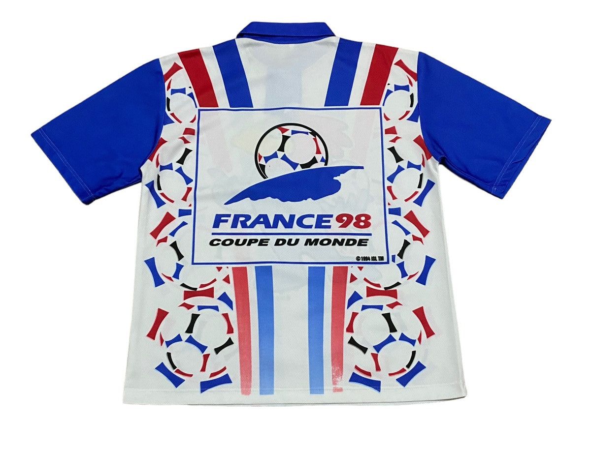 Vintage Rare Vintage Fifa World Cup France Full Print Jersey 1998s Size US XL / EU 56 / 4 - 2 Thumbnail
