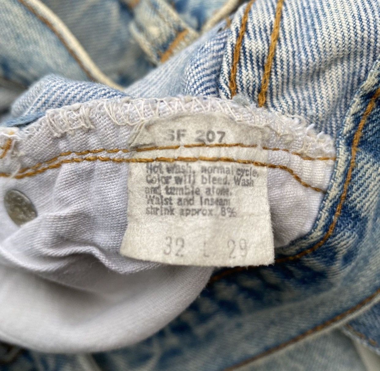 Levi's VINTAGE DISTRESSED LEVIS SELVEDGE Size US 31 - 12 Thumbnail