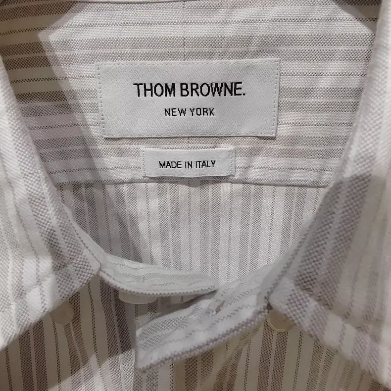 Thom Browne Thom Browne A vertical striped shirt Size US XL / EU 56 / 4 - 5 Thumbnail