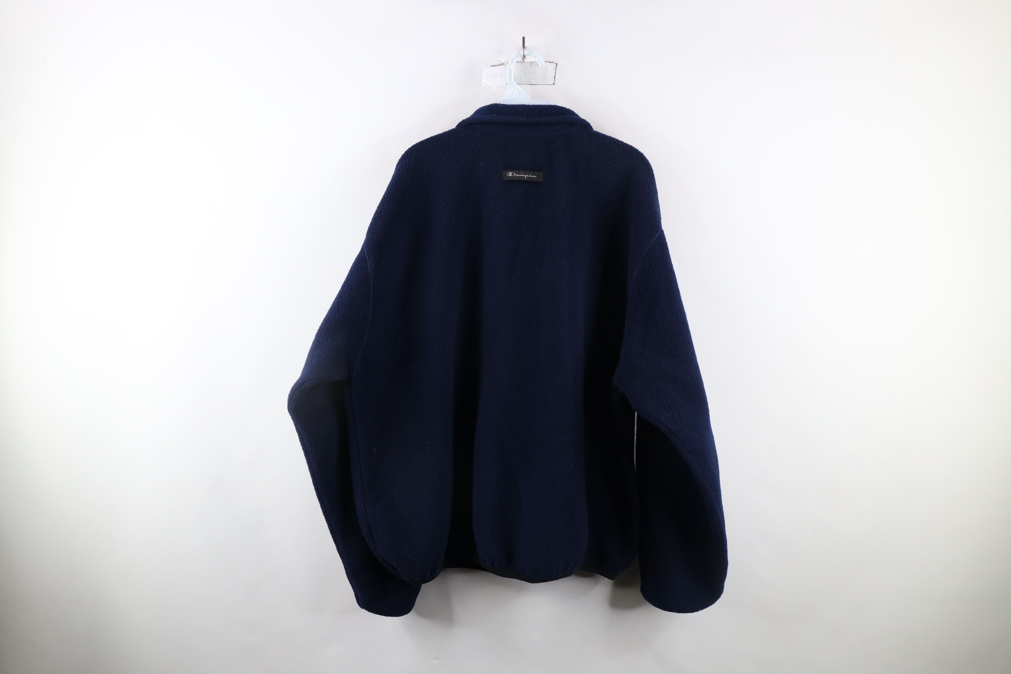 Champion × Vintage Vintage 90s Champion Dame University Half Zip Fleece Sweater Size US XXL / EU 58 / 5 - 10 Thumbnail