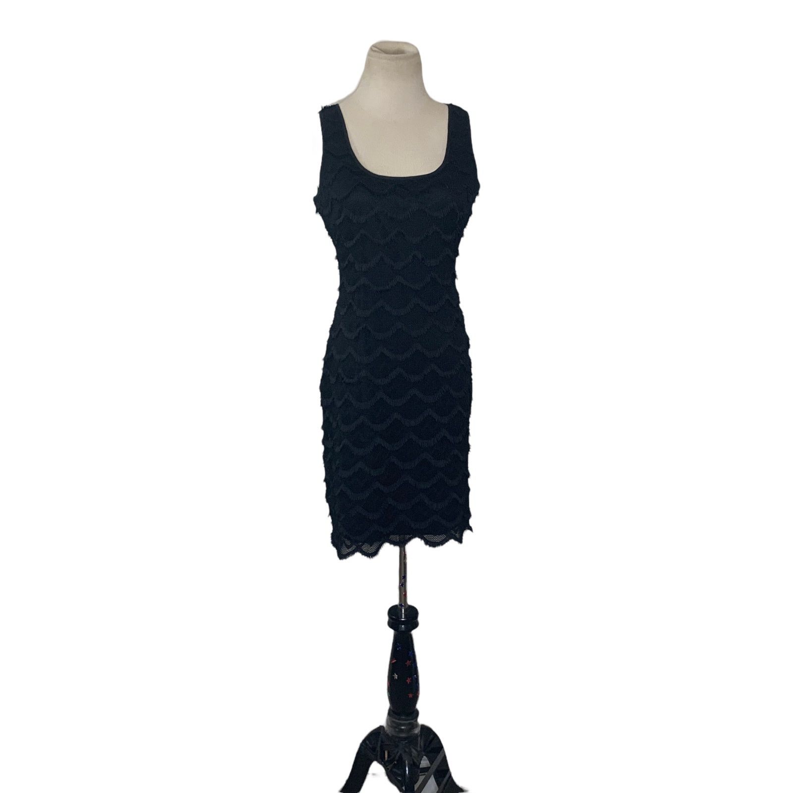 Guess Guess black frayed cocktail mini dress size Small Size S / US 4 / IT 40 - 11 Thumbnail
