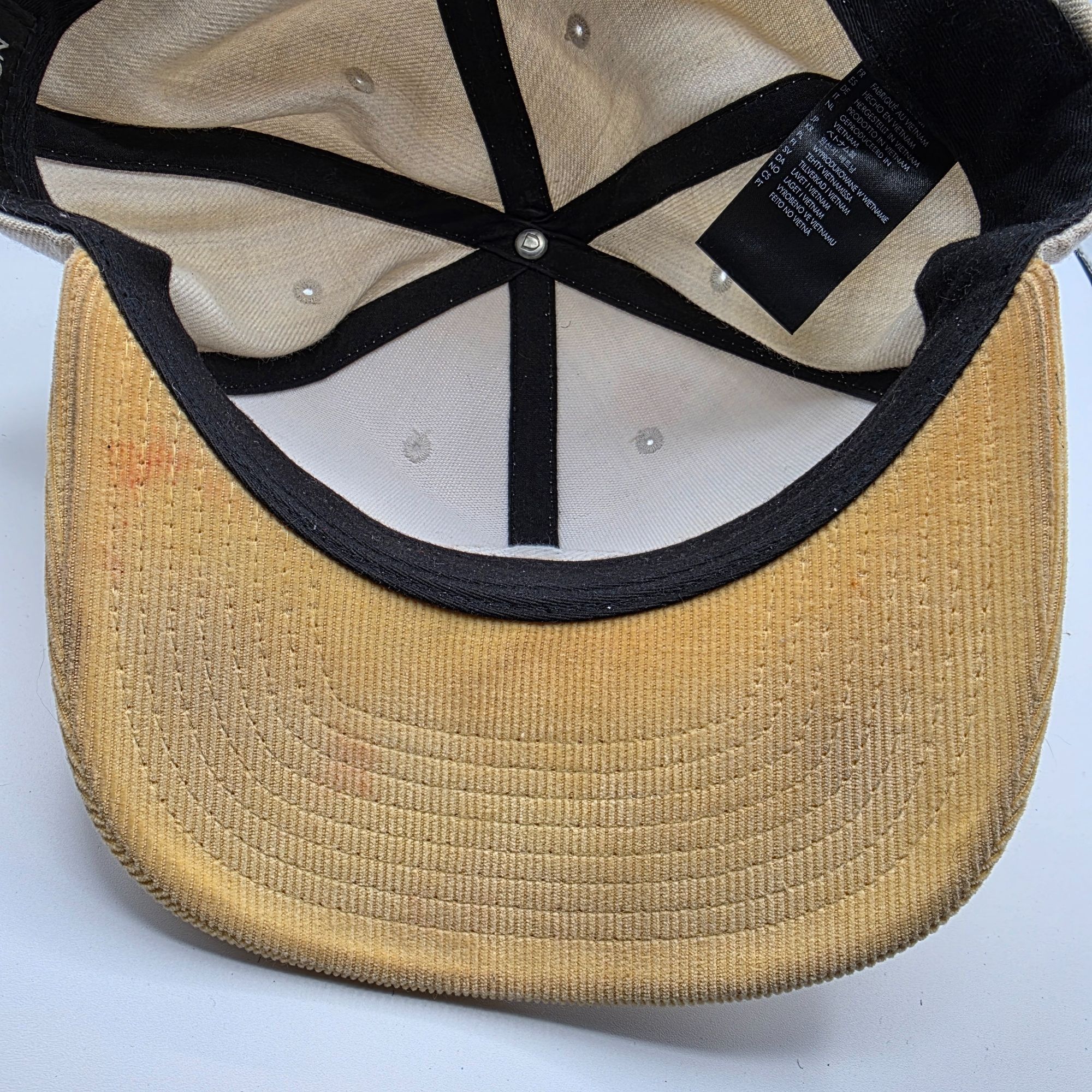 Brixton Brixton Oath III Snapback Hat Gray Yellow Adjustable Casual Size ONE SIZE - 8 Thumbnail