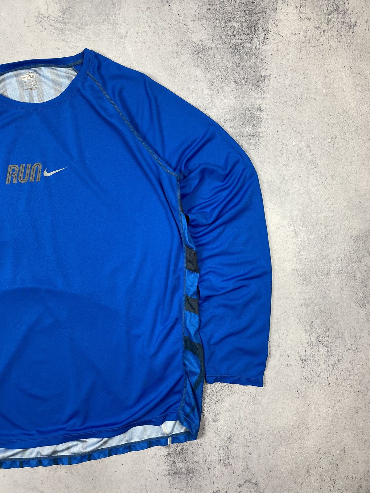 Nike × Vintage Vintage 00s Nike Run Dri Fit Drill Long Sleeve Size US XL / EU 56 / 4 - 10 Thumbnail