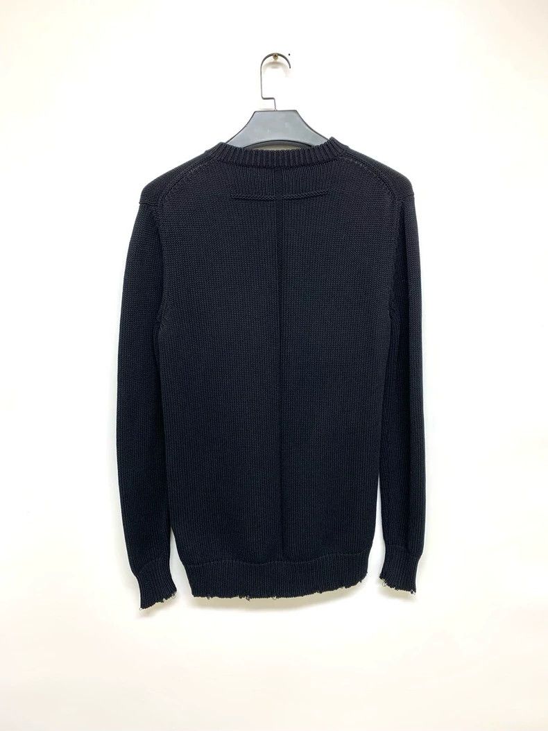 Givenchy Givenchy Black distressed knit sweater, size S, shoulder w Size US S / EU 44-46 / 1 - 6 Thumbnail