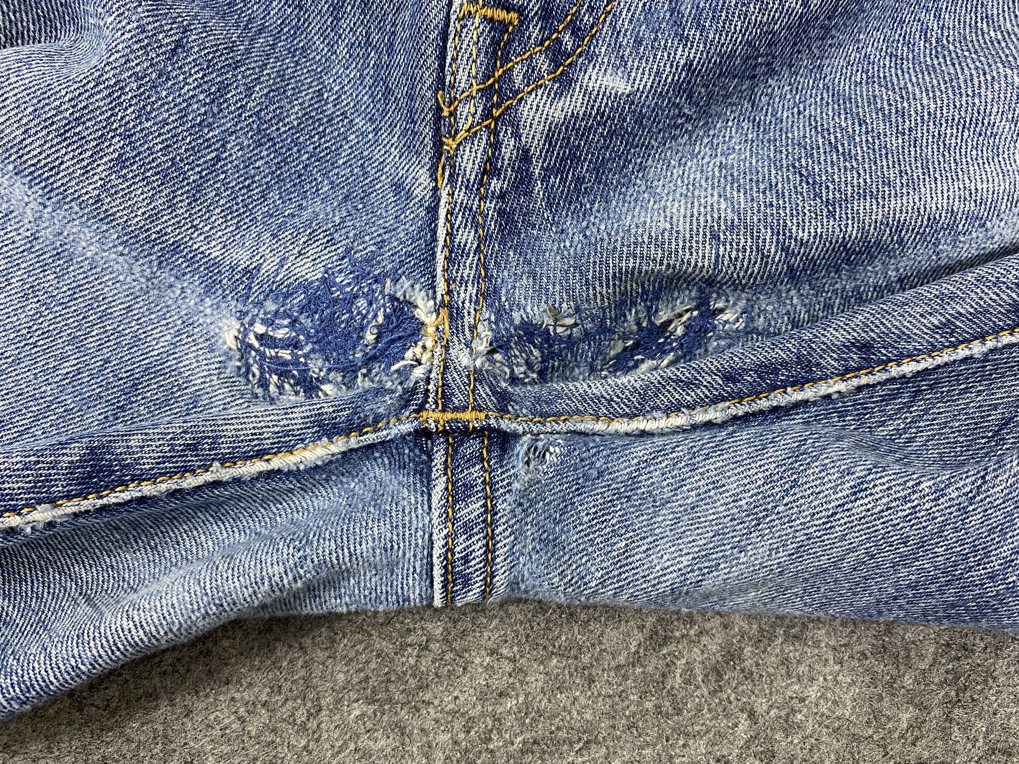 Japanese Brand Distressed Blue Vintage Levi's 501 Jeans 32x33 Denim -JN2400 Size US 32 / EU 48 - 12 Thumbnail