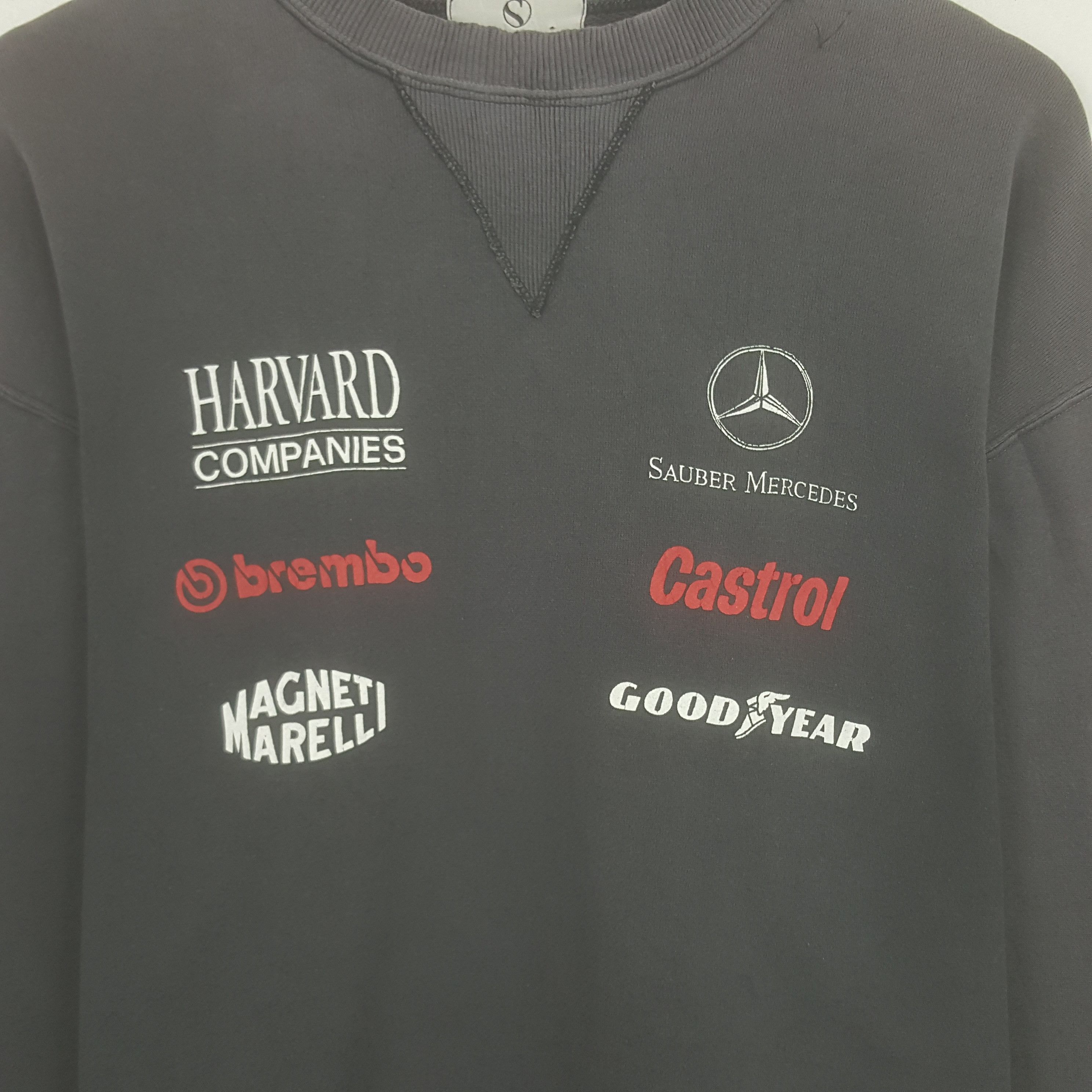 Vintage Vintage Sauber Mercedes Racing Sport Brand Sweatshirt Size US M / EU 48-50 / 2 - 2 Thumbnail