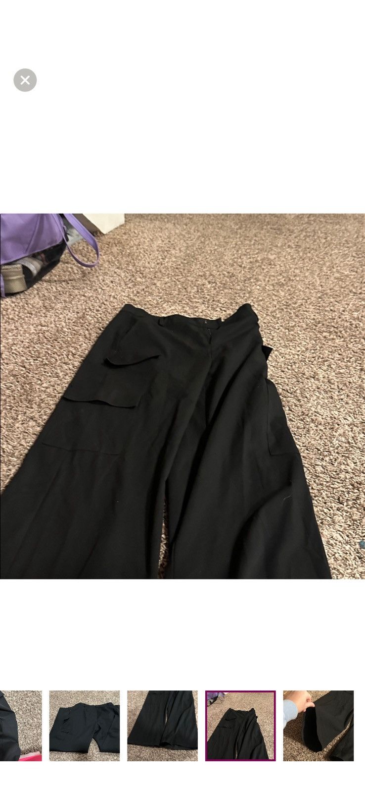 Other Black cargo pants Size 30" / US 8 / IT 44 - 9 Thumbnail