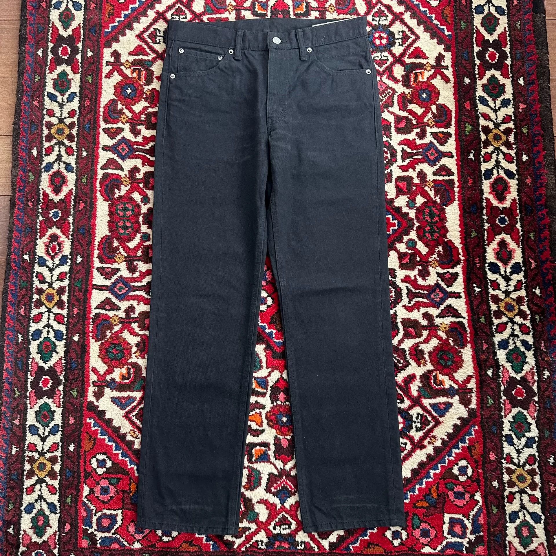 Visvim visvim Black Wide-Leg Denim Pants Size US 30 / EU 46 - 1 Thumbnail
