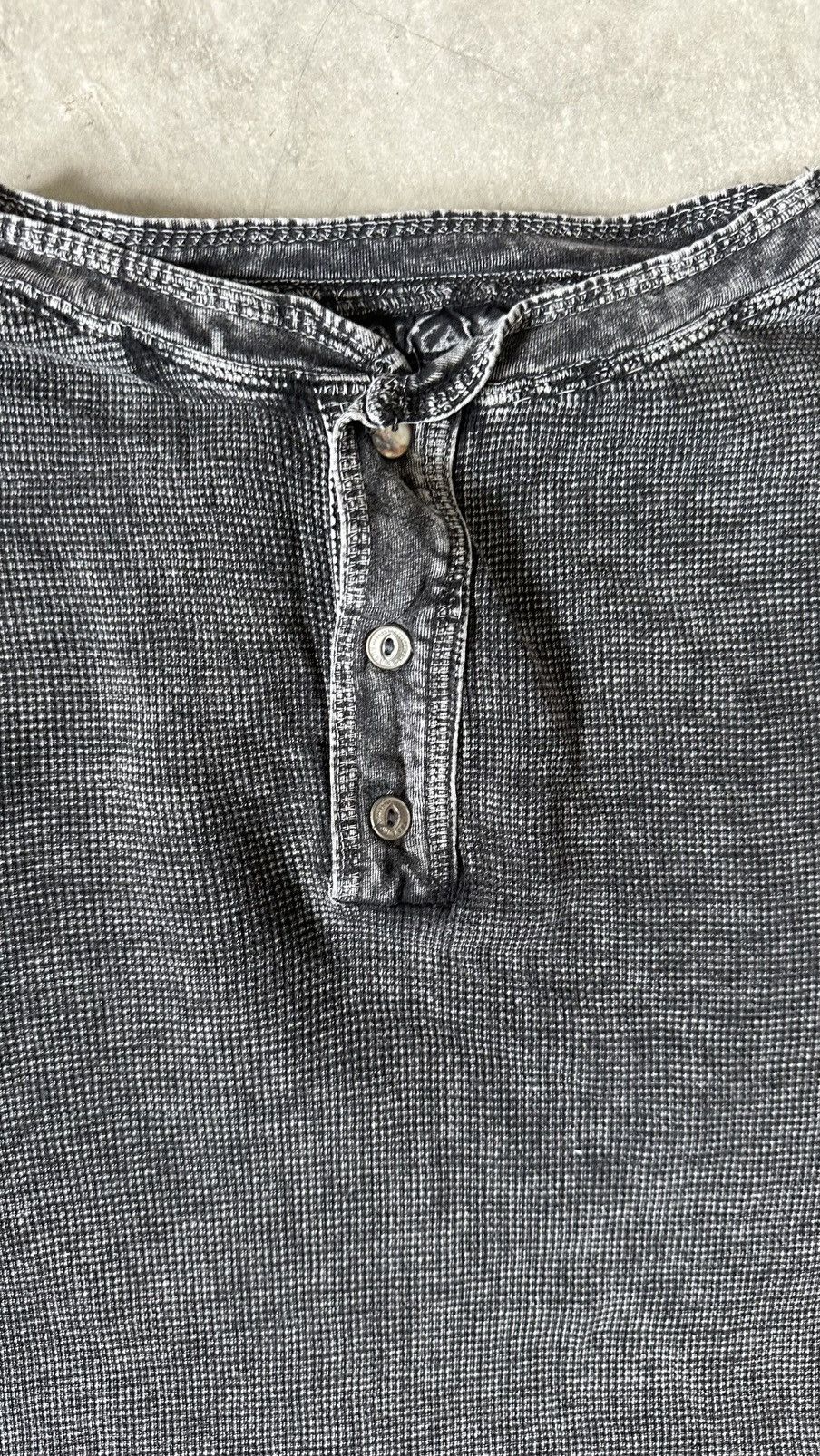 Other LOS ANGELES THIRD & ARMY DENIM CO CHARCHOAL WAFFLE TEE Size US L / EU 52-54 / 3 - 3 Thumbnail
