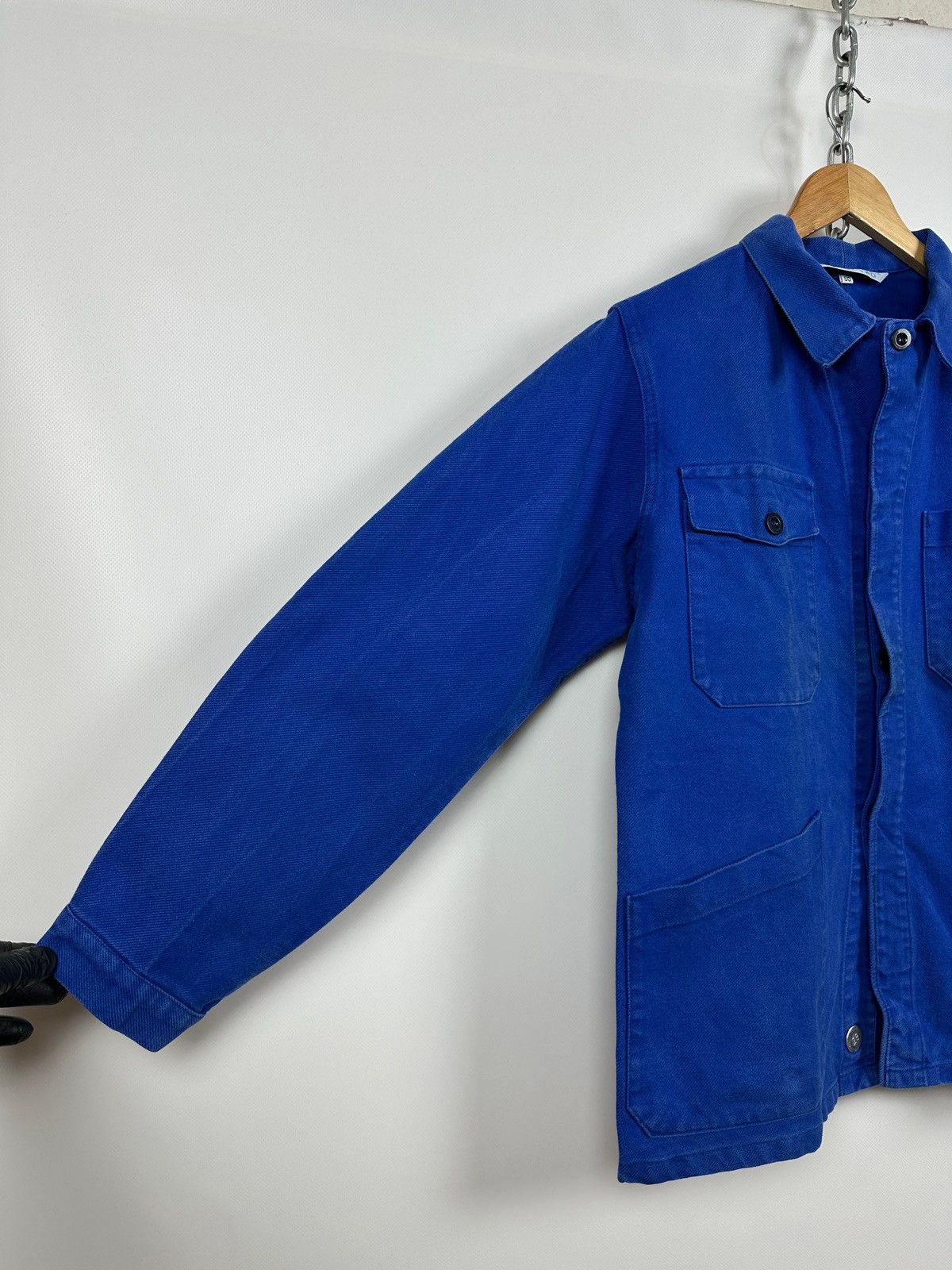 Le Laboureur 80s Vintage Lutteurs French Workwear Sanfor Chore Jacket Size US M / EU 48-50 / 2 - 13 Thumbnail