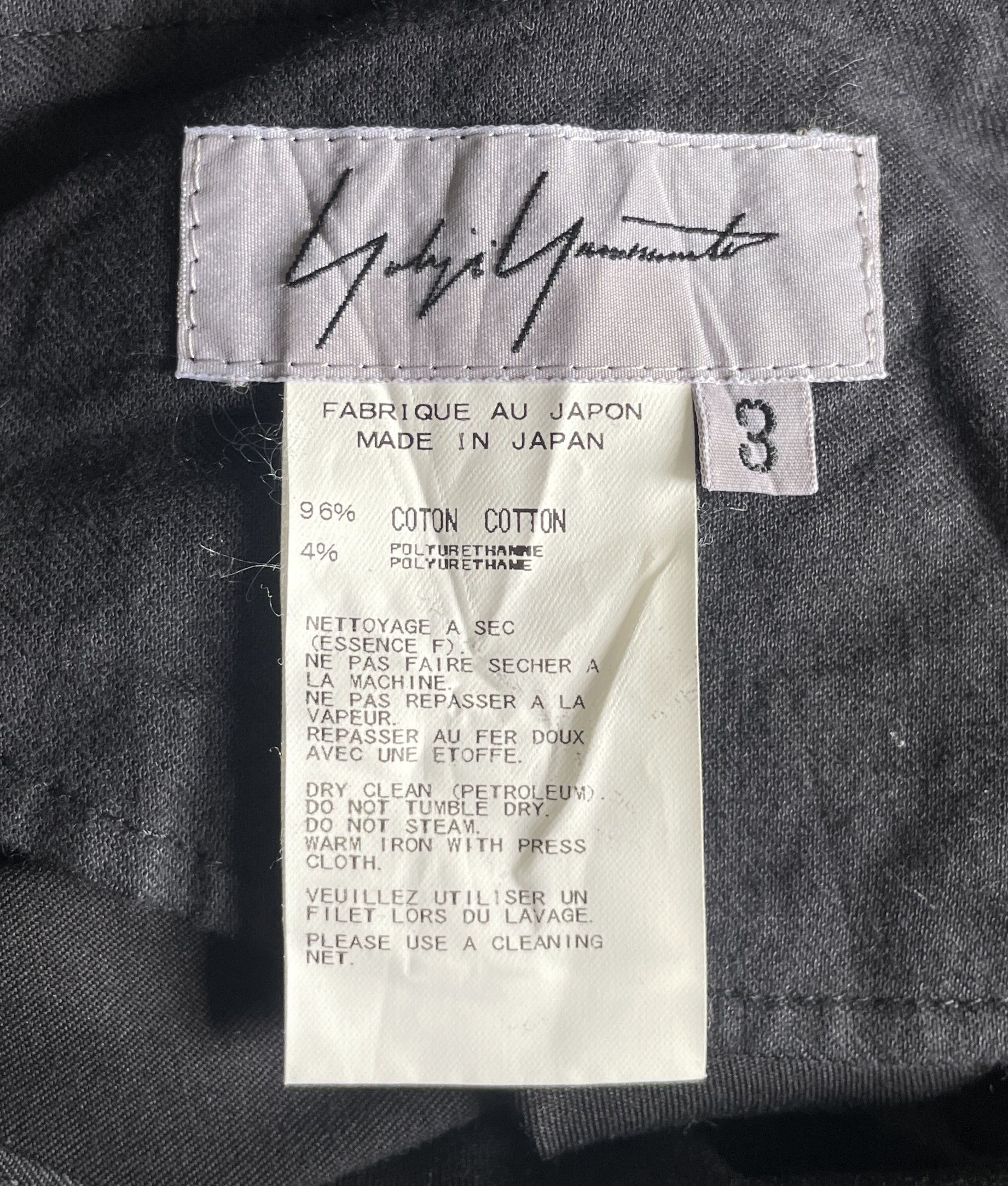 Yohji Yamamoto Yohji Yamamoto Pour Homme Size.3 Pants Size US 34 / EU 50 - 5 Thumbnail