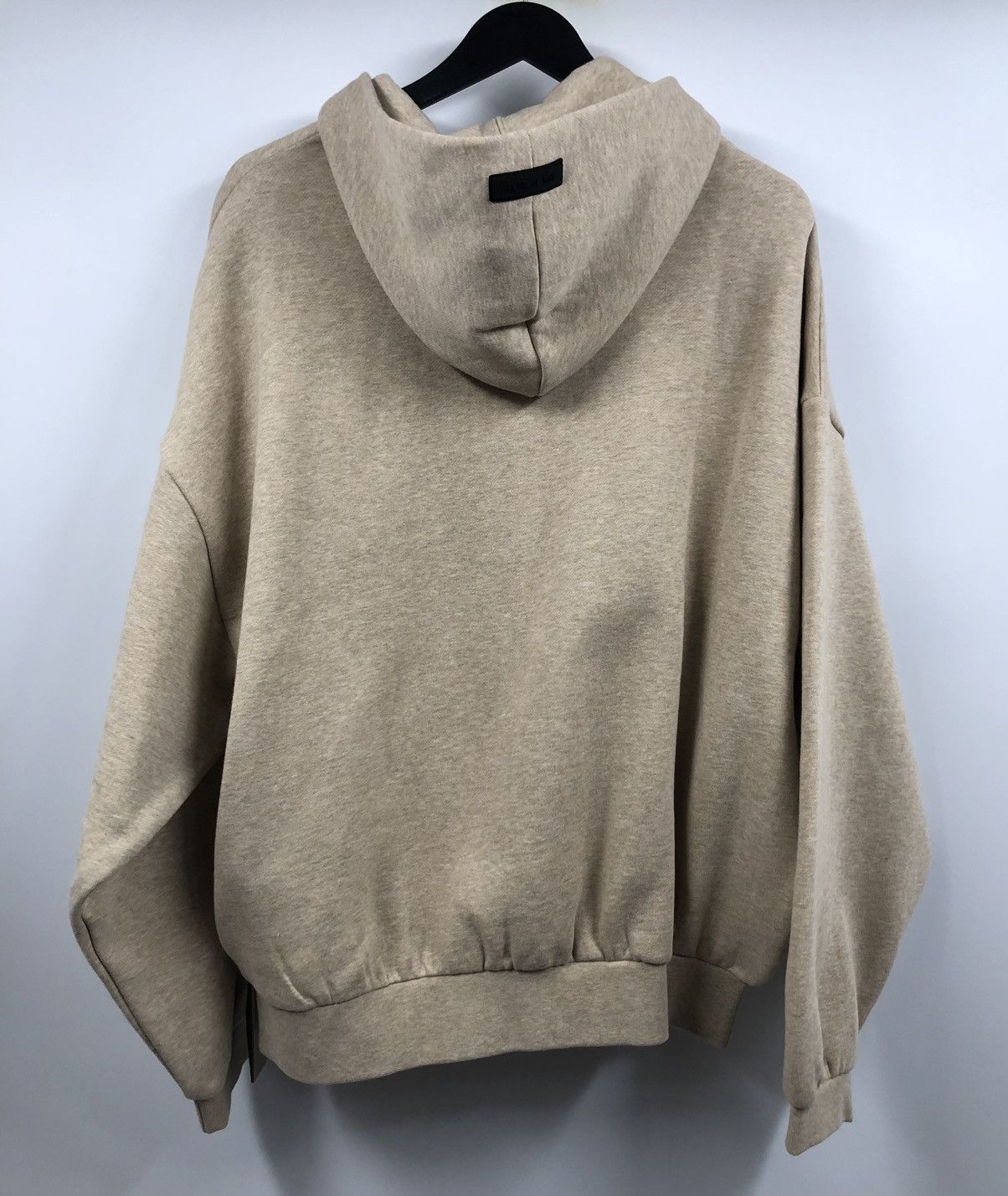 Fear of God Fear of God Essentials Logo Embossed Heather Oatmeal Hoodie Size US M / EU 48-50 / 2 - 2 Thumbnail
