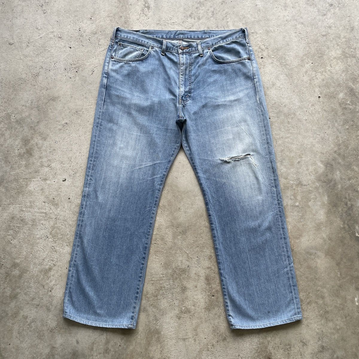 Edwin W42x31💥 Vintage Edwin Distressed Jeans Faded Denim Pants Size US 42 / EU 58 - 1 Thumbnail